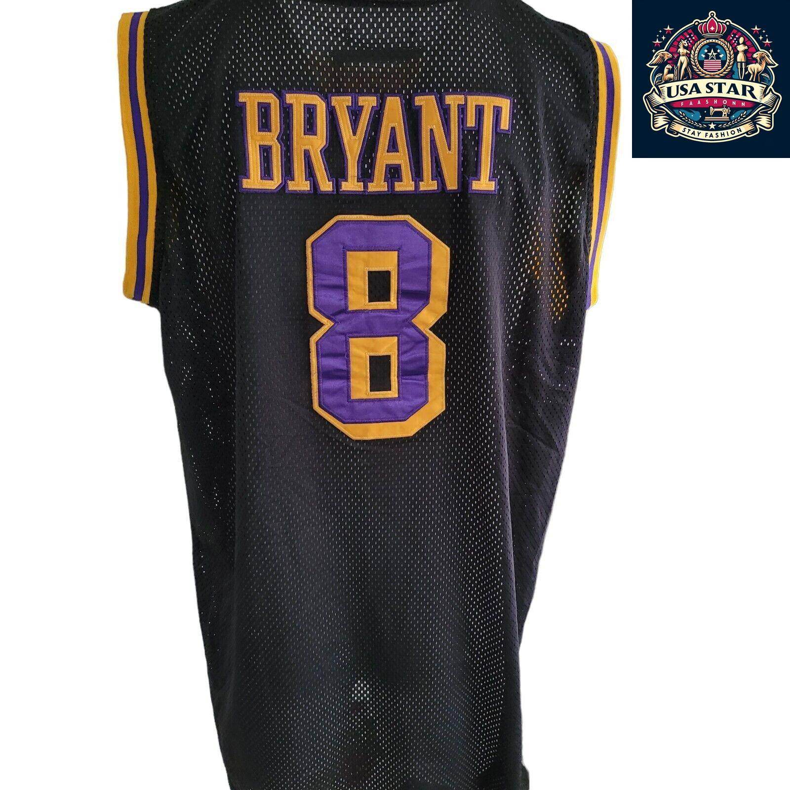 Kobe Bryant Jersey 8 Los Angeles Lakers NBA Basketball, Size L, Classic Fan Apparel - USASTARFASHION