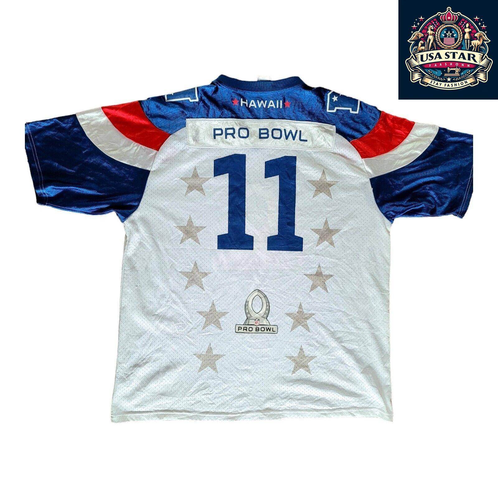 Larry Fitzgerald Jersey 11 NFC Pro Bowl 2011 - Authentic Reebok, Size L, Used Condition - USASTARFASHION