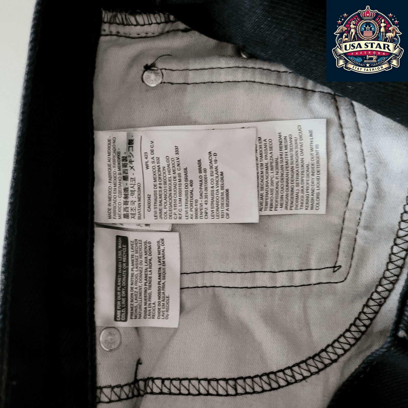 Levi 505 Denim Shorts W34 L32, Grade B, Durable Black Denim Workwear for Comfort and Style - USASTARFASHION