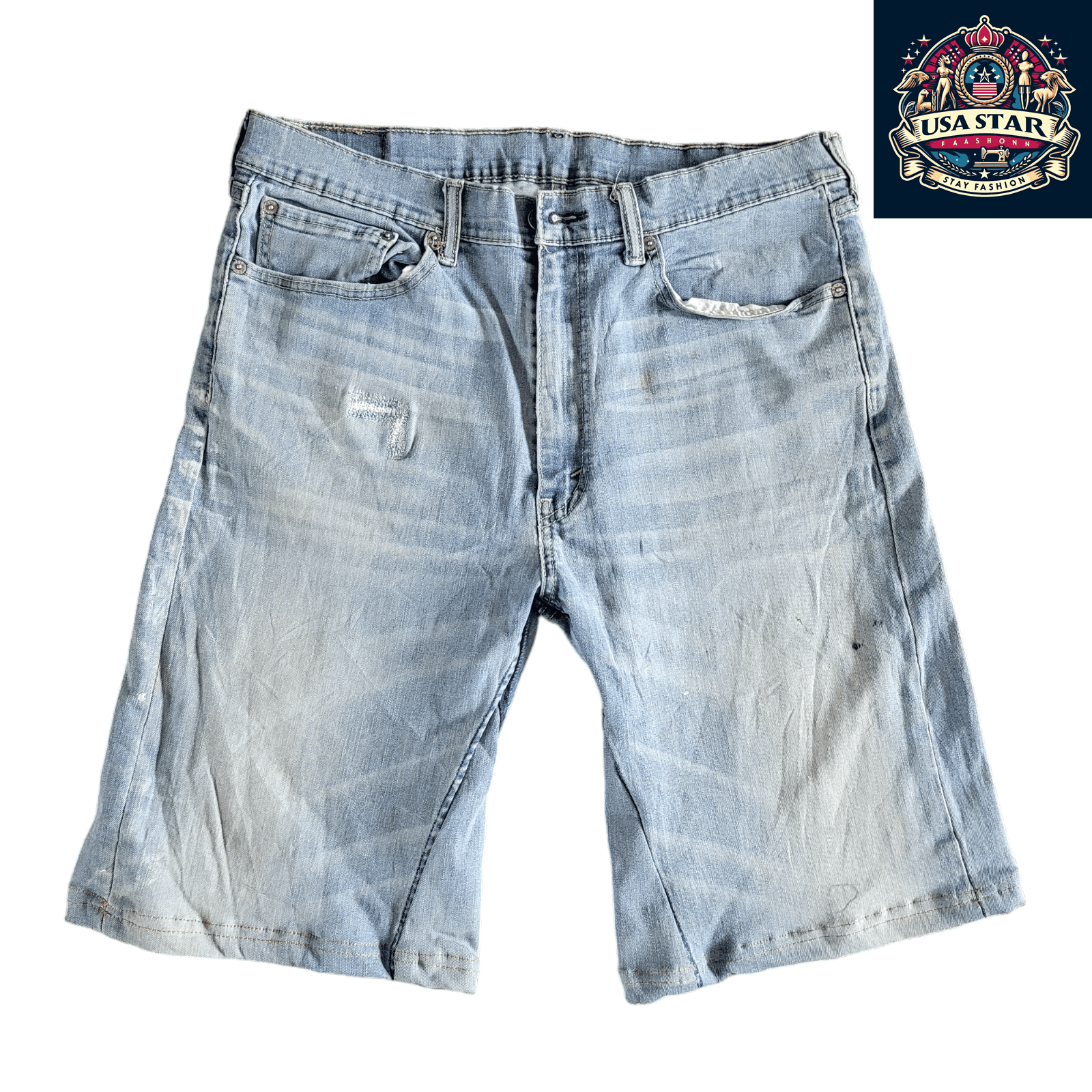 Levi's 505 Jorts Men’s W36 - Classic Fit, Durable 100% Cotton Denim, Perfect for Summer Style - USASTARFASHION