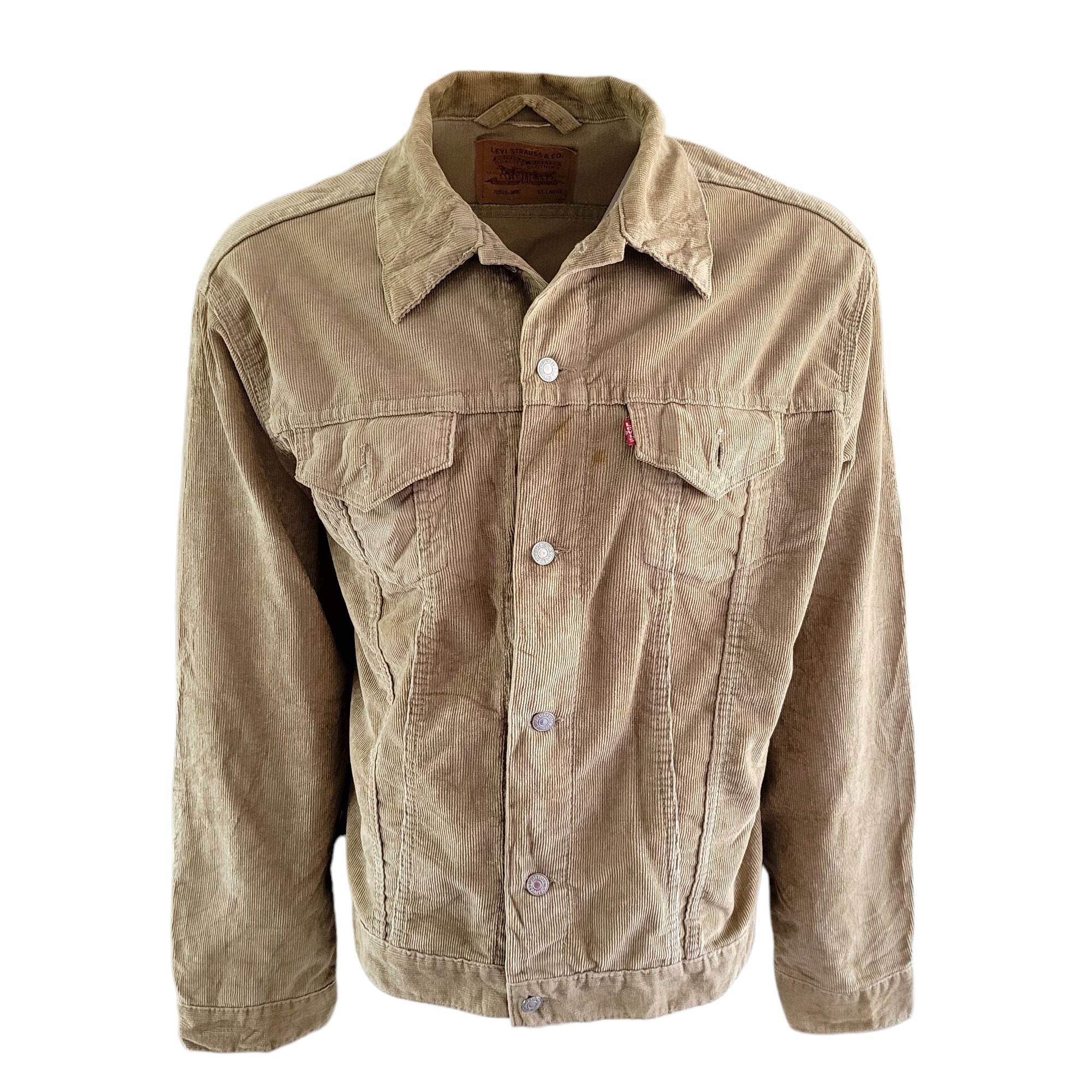 Levi’s 70515 - 3890 Tan Corduroy Trucker Jacket - Size 2XL - USASTARFASHION