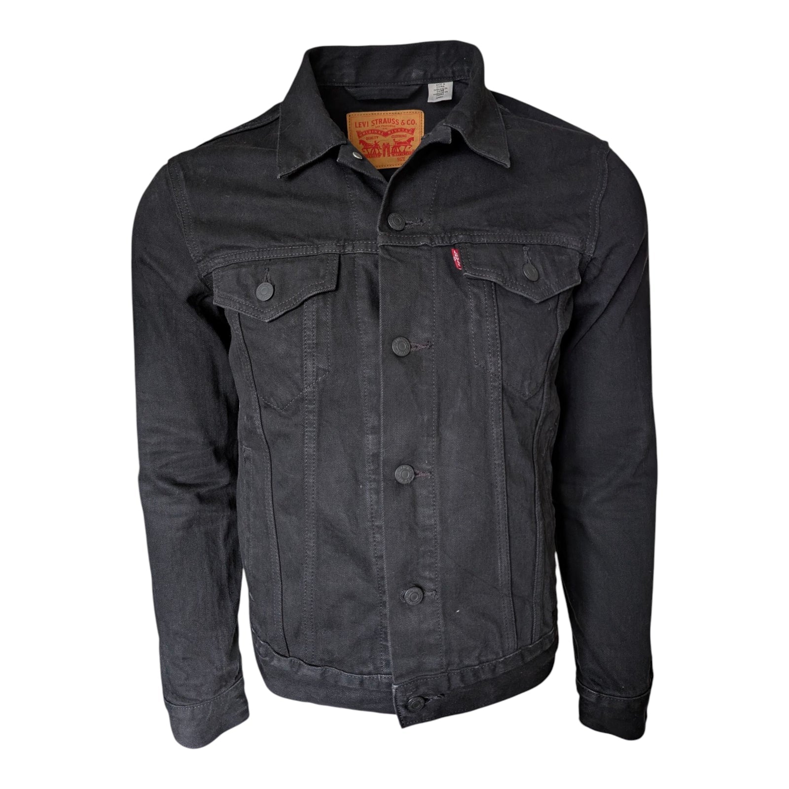 Levi’s Black Denim Jacket – Size S - USASTARFASHION