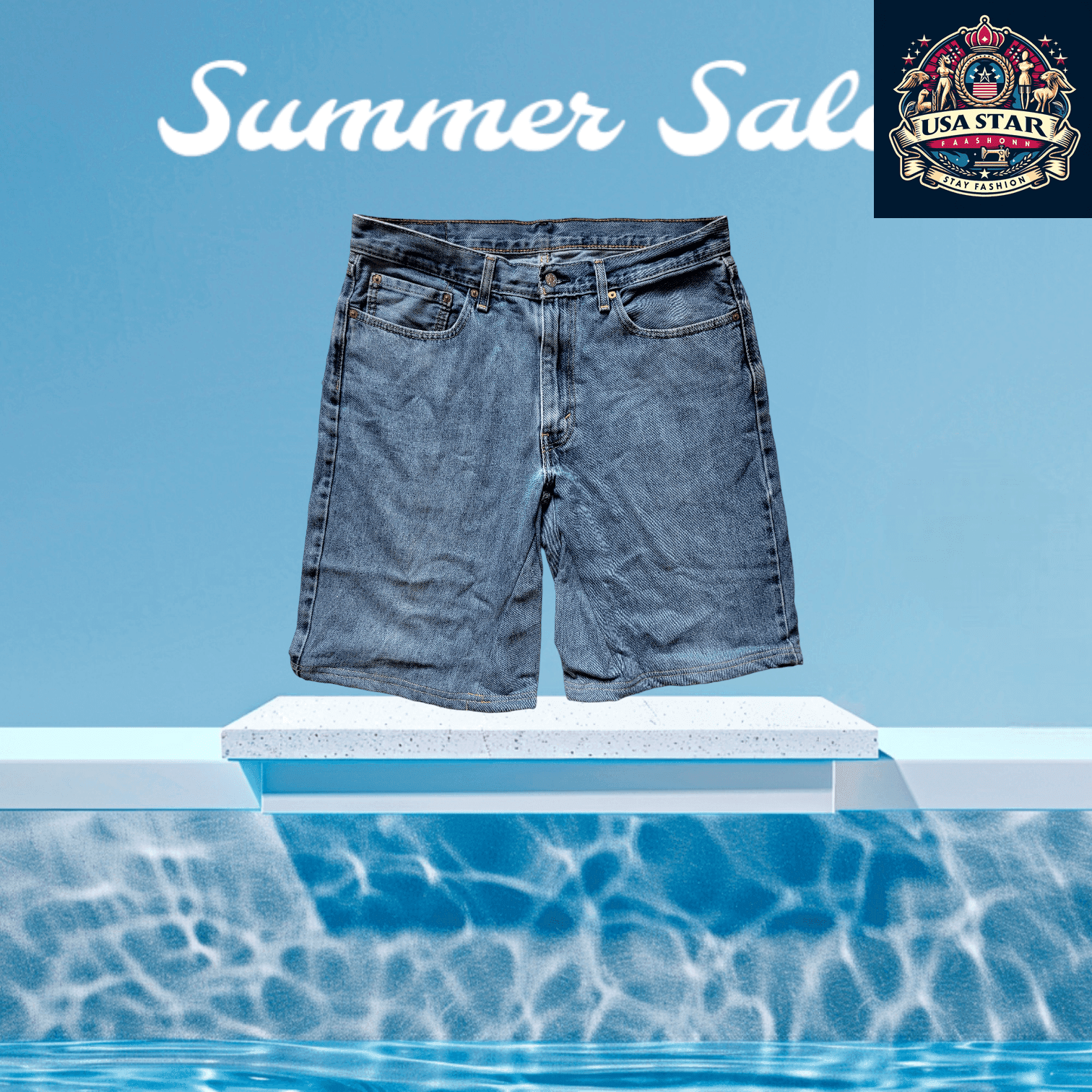 Levi's Jorts 550 Relaxed Fit W36 - Classic Five - Pocket Design, Eco - Friendly Grade B Denim Shorts - USASTARFASHION