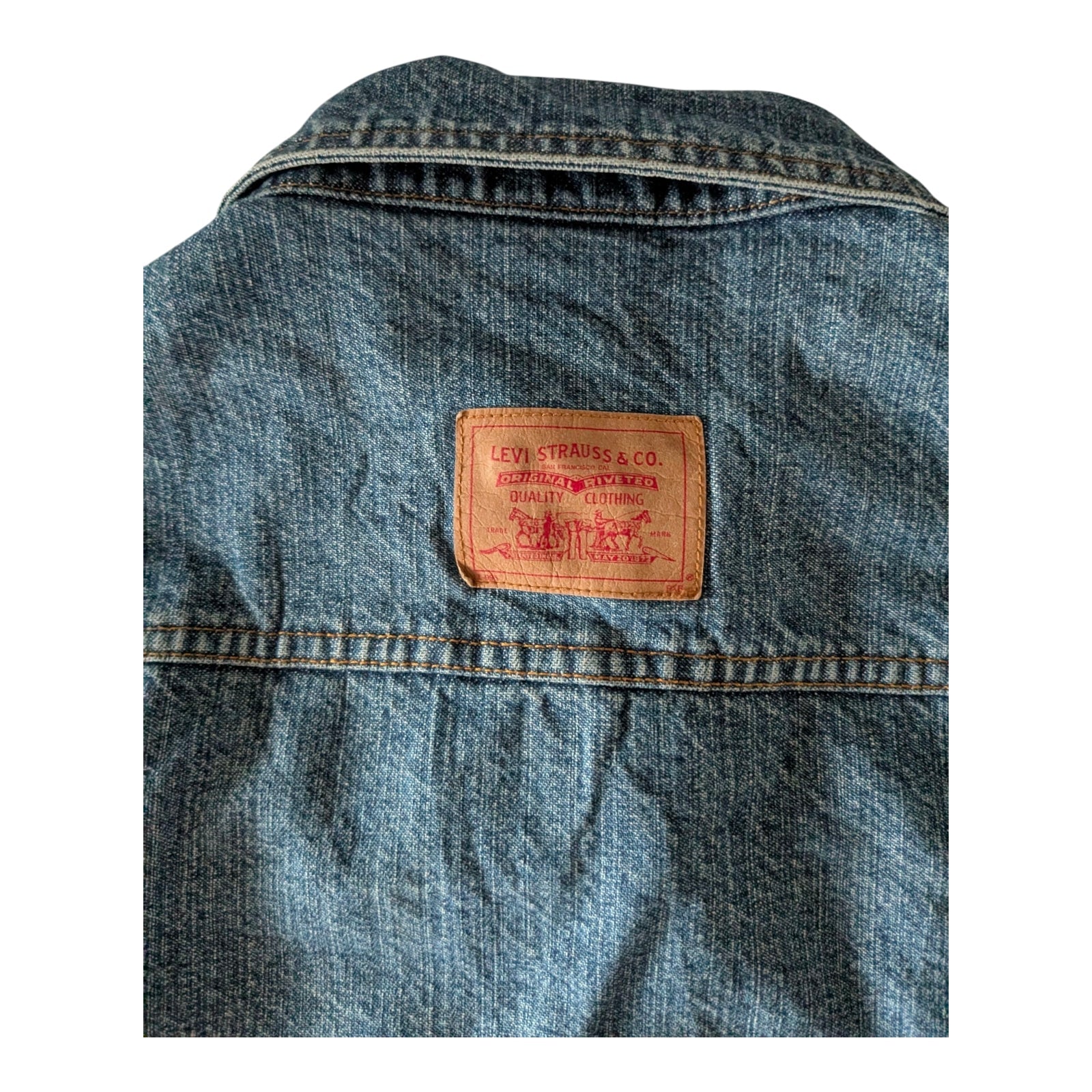 Levi’s Kids Denim Trucker Jacket – Size L (14–16) – Grade A – Classic Blue - USASTARFASHION