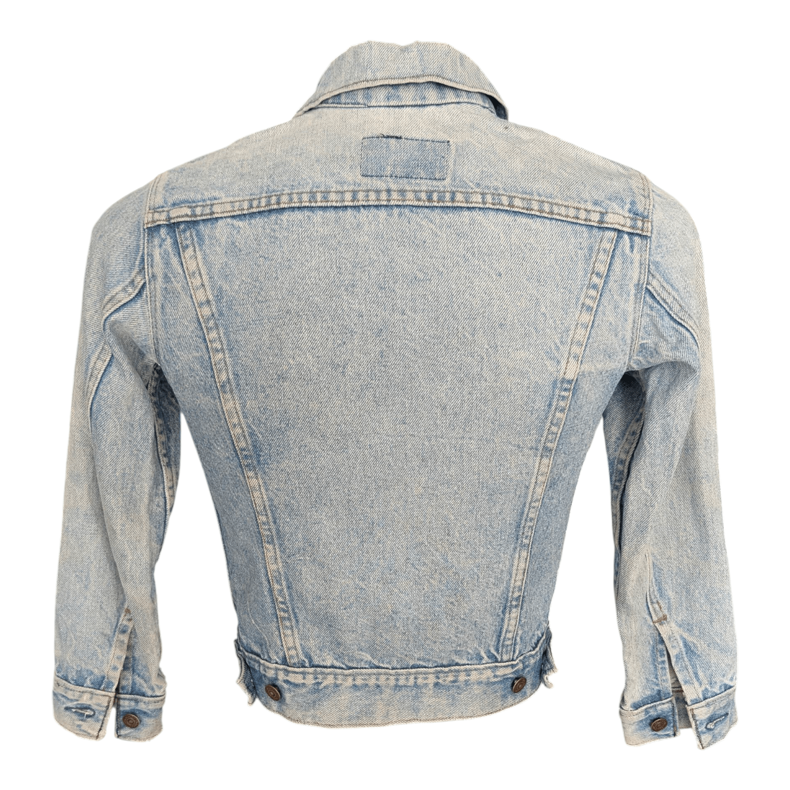 Levi’s Kids / Women’s XS Trucker Denim Jacket Vintage Light Wash Red Tab - USASTARFASHION