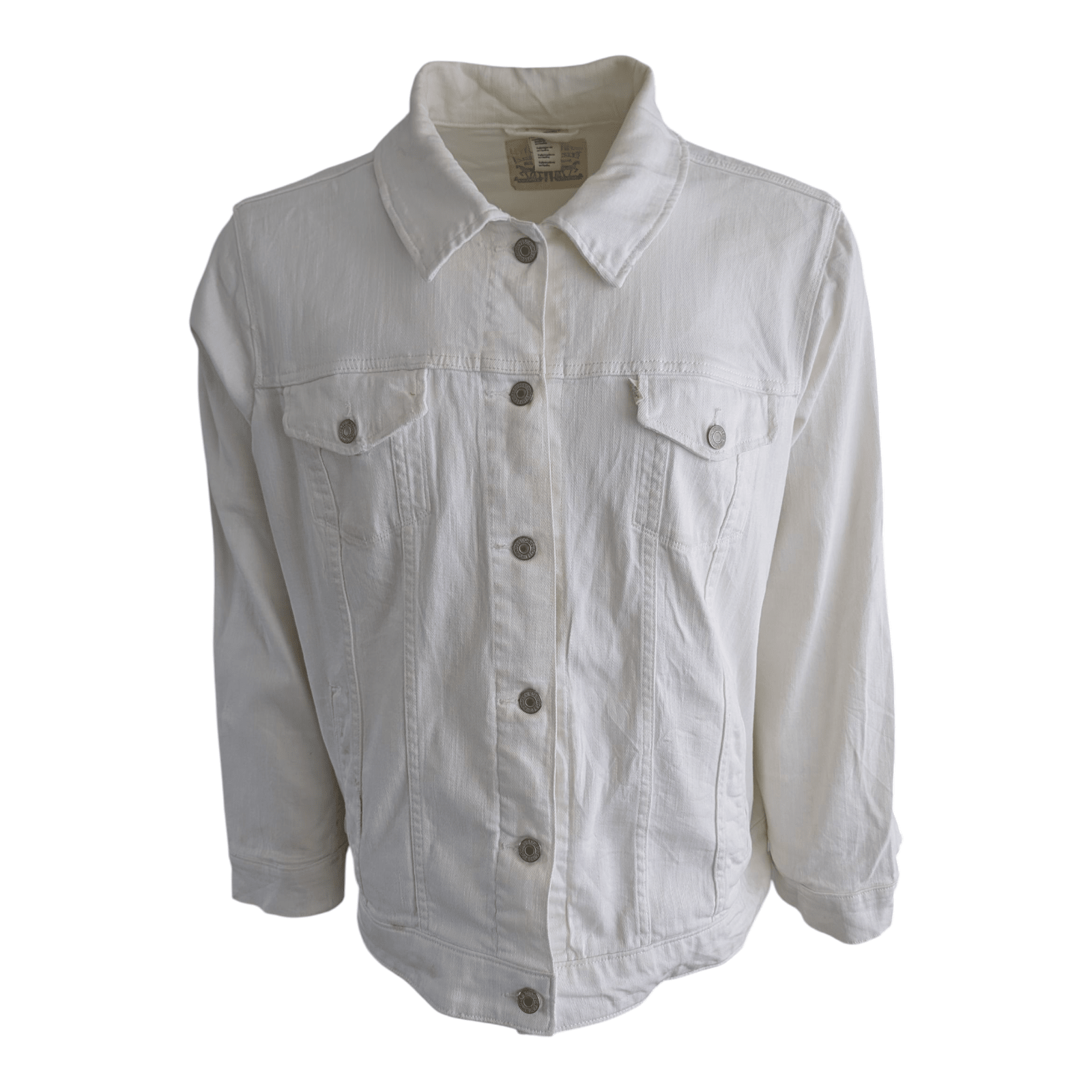 Levi’s Men’s White Denim Trucker Jacket 3XL - USASTARFASHION