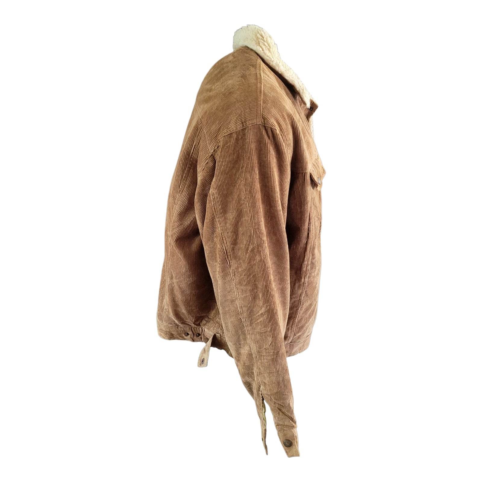 Levi’s Sherpa - Lined Corduroy Trucker Jacket – Size L - USASTARFASHION