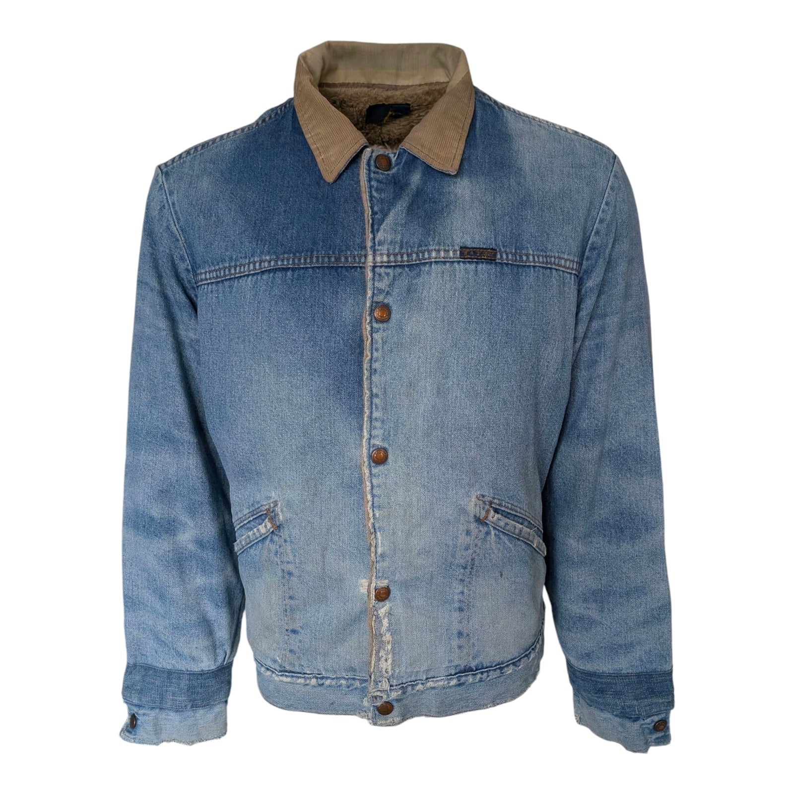 Levi’s Sherpa - Lined Denim Jacket – Size S – Light Wash – Grade B - USASTARFASHION