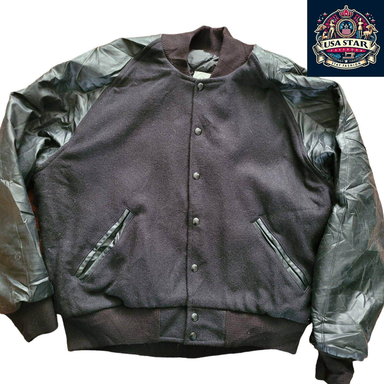 MA National Champions Varsity Wool Jacket Size L - Classic Design, Durable Comfort, Made in USA - USASTARFASHION