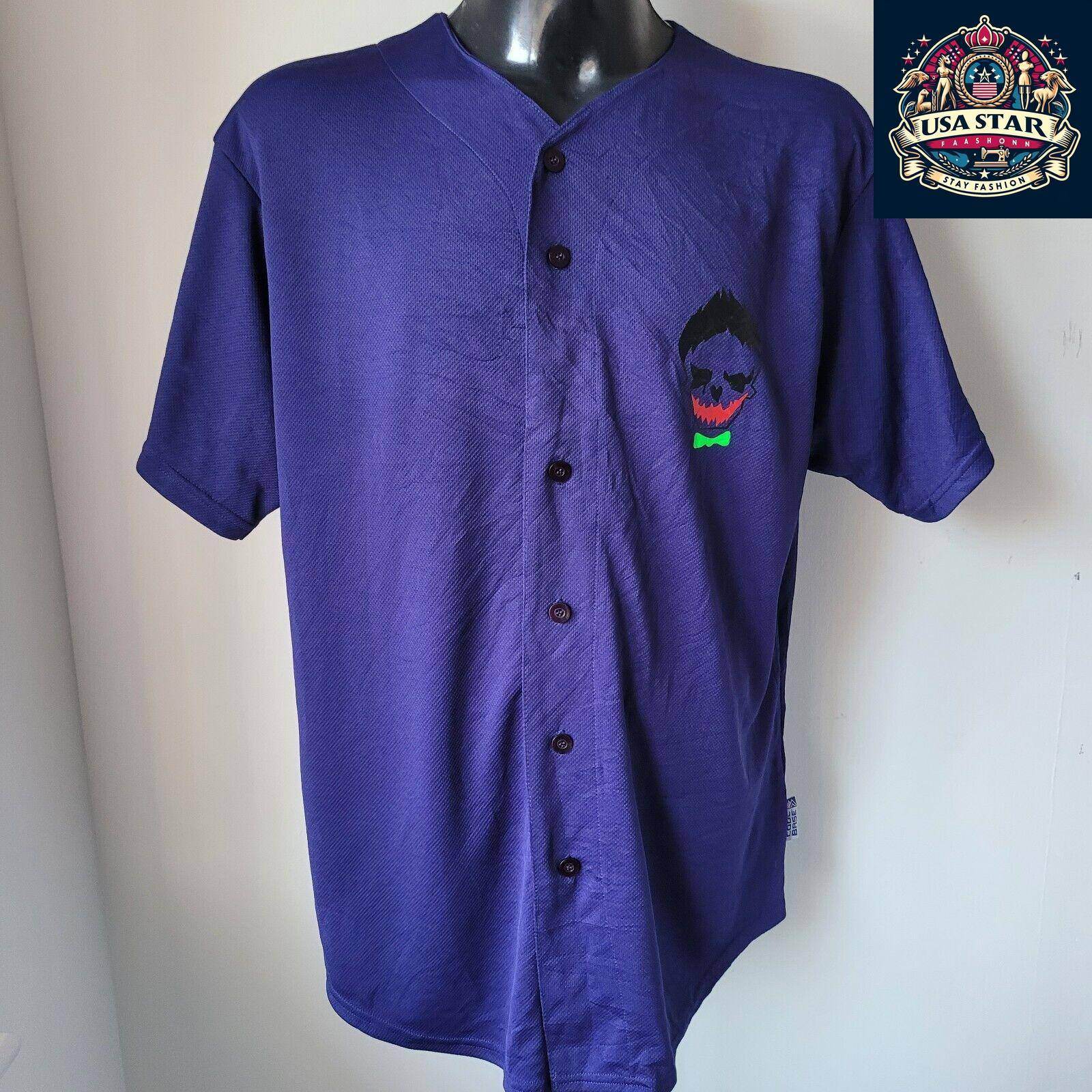 Majestic Baseball Jersey Size L, Moisture - Wicking Fabric, Classic Design, Comfortable Fit - USASTARFASHION
