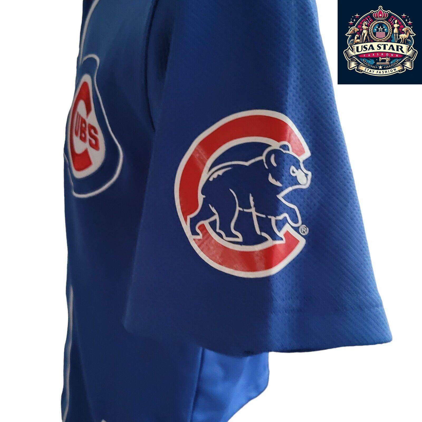 Majestic Chicago Cubs Youth Jersey 1 Fukudome - Comfortable Fit, Durable Design, Size L - USASTARFASHION