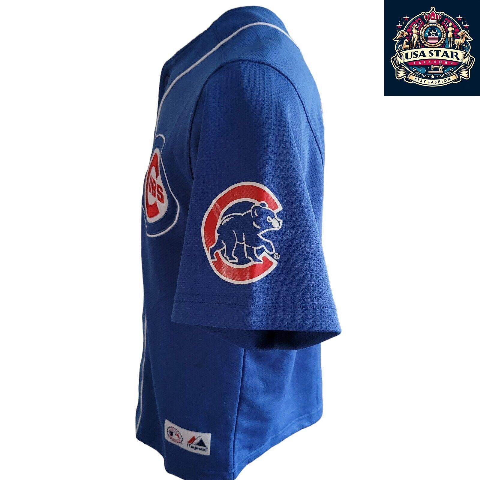 Majestic Chicago Cubs Youth Jersey 1 Fukudome - Comfortable Fit, Durable Design, Size L - USASTARFASHION
