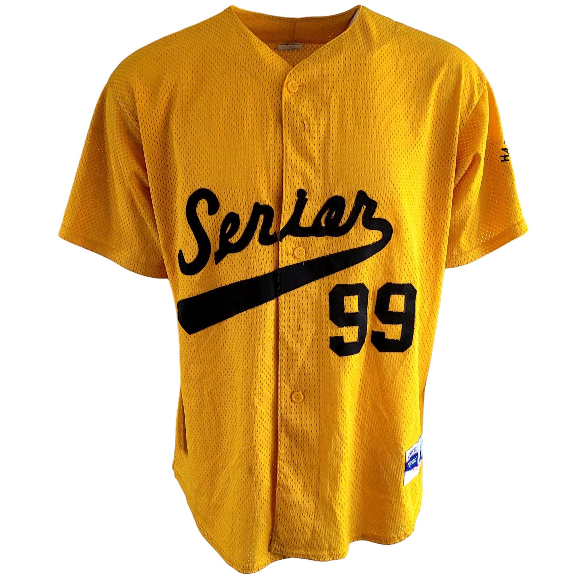 Vintage Majestic Senior Cutie 99 Baseball Jersey – Gold Black – XL - USASTARFASHION