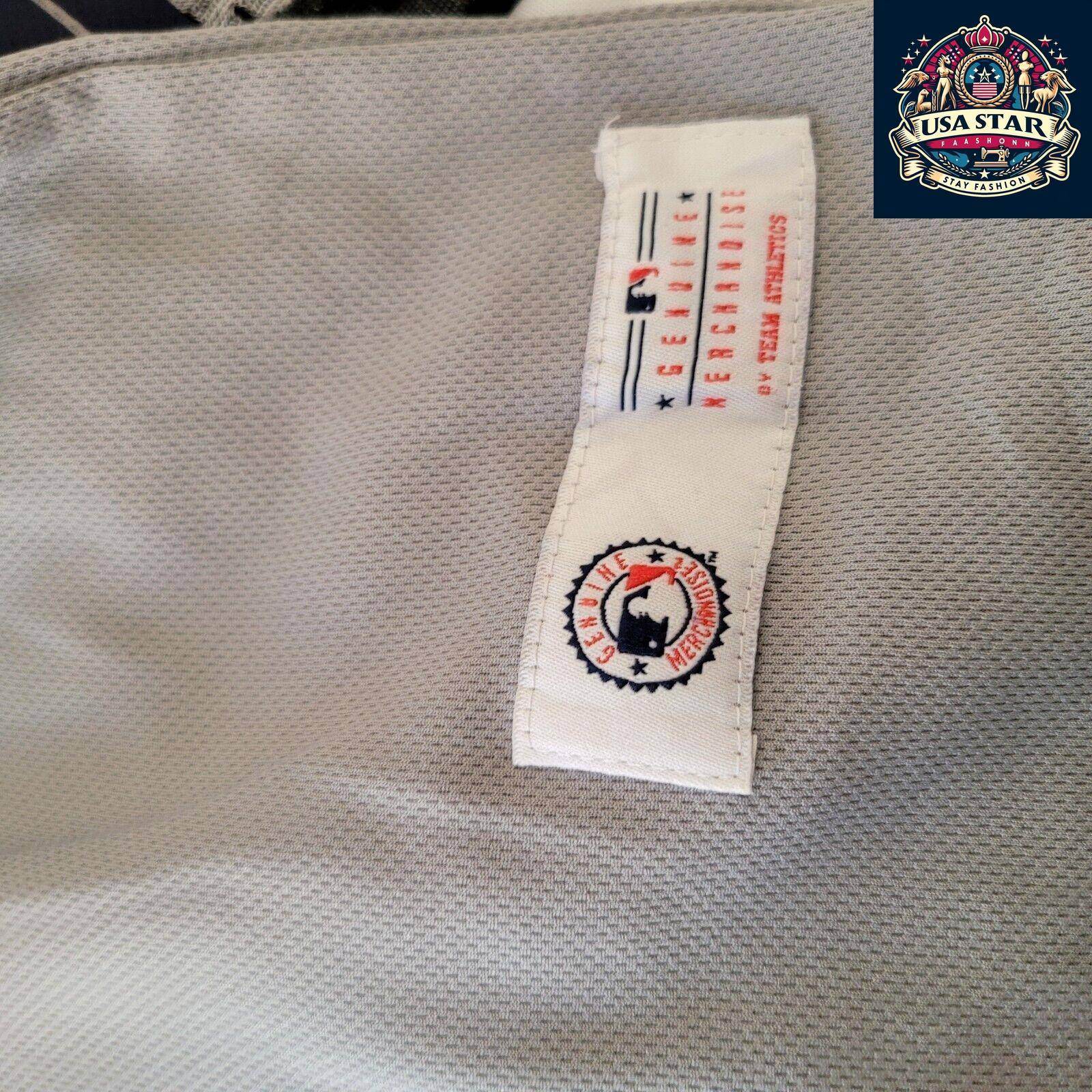 Majestic Oakland Athletics Youth Jersey Size L 1 MLB Button - Up Short Sleeve Comfortable Fit - USASTARFASHION