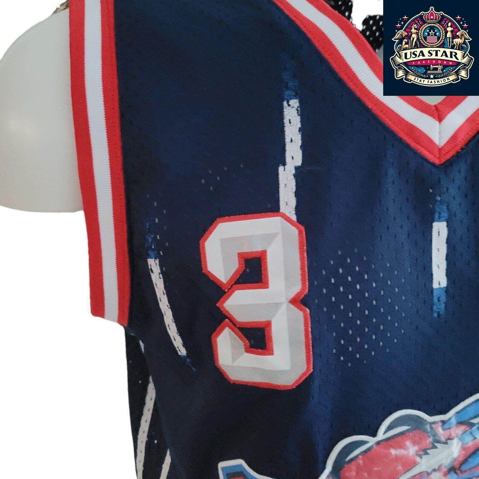 Men's Houston Rockets Jersey NBA Nike 3 Steve Francis Authentic in Red & White - Size S - USASTARFASHION