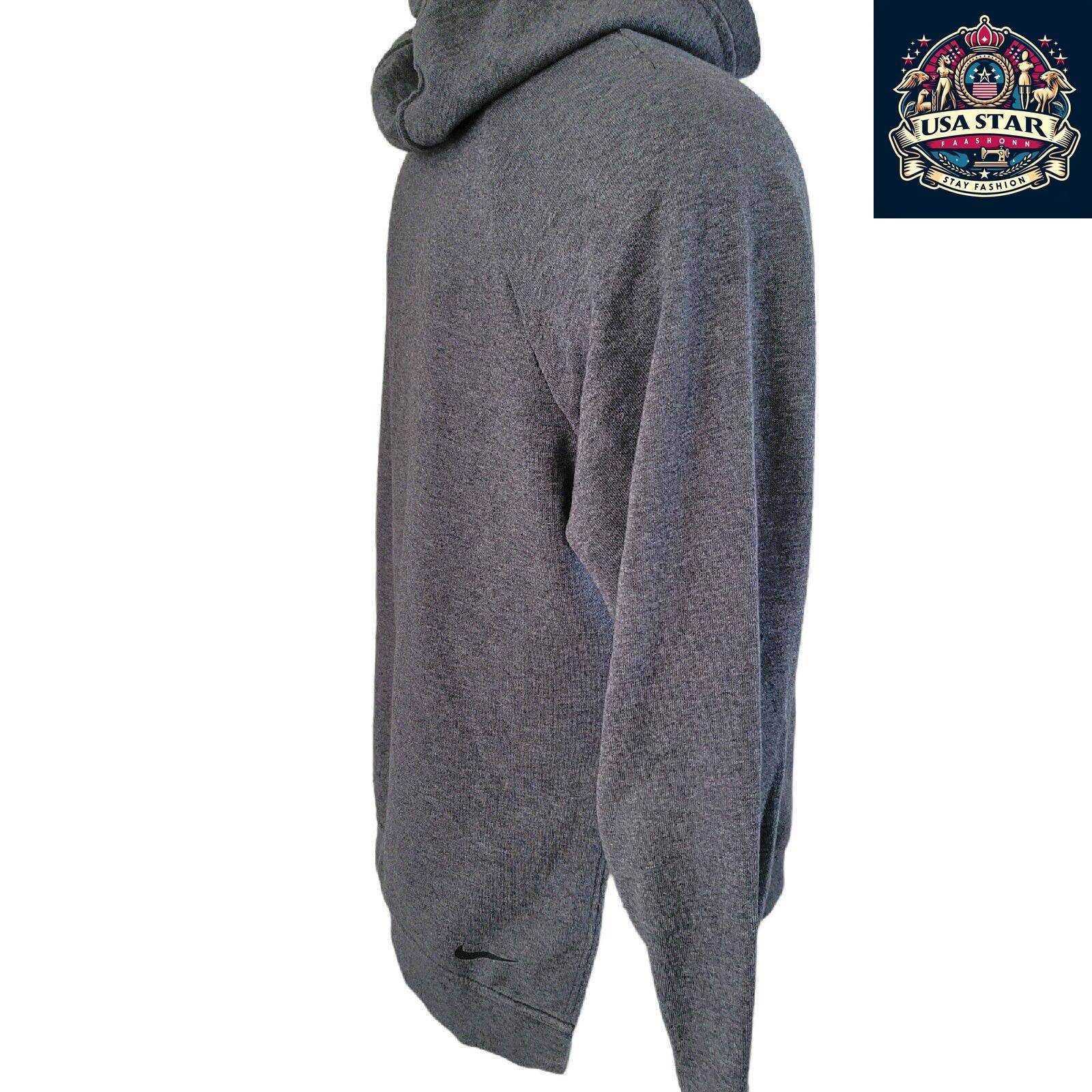 Men's Nike Dry Fit Hoodie, Cotton Blend, Moisture - Wicking, Medium Size, Versatile Comfort - USASTARFASHION