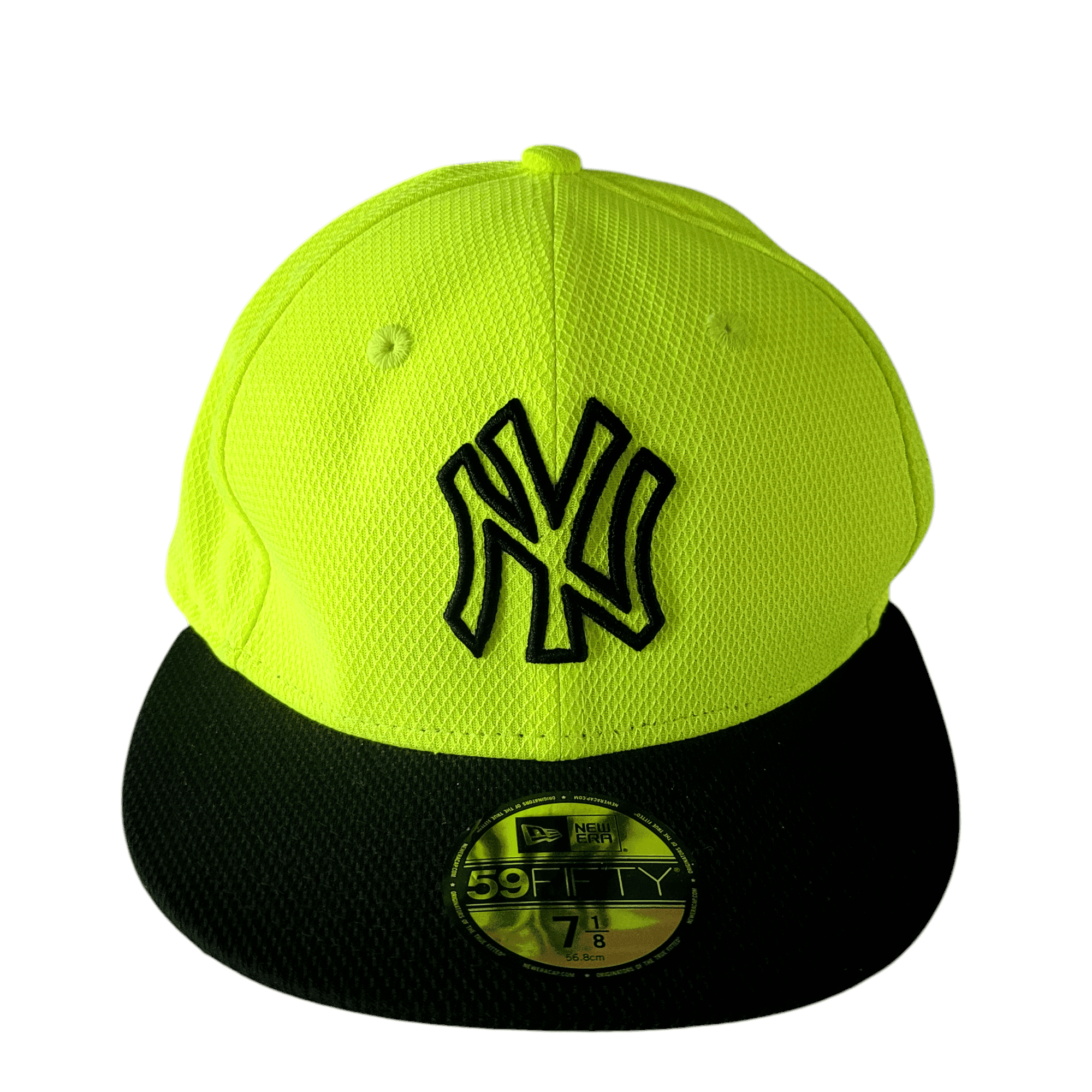 New Era 59FIFTY Neon Yellow MLB Fitted Cap (7 1/8) - USASTARFASHION