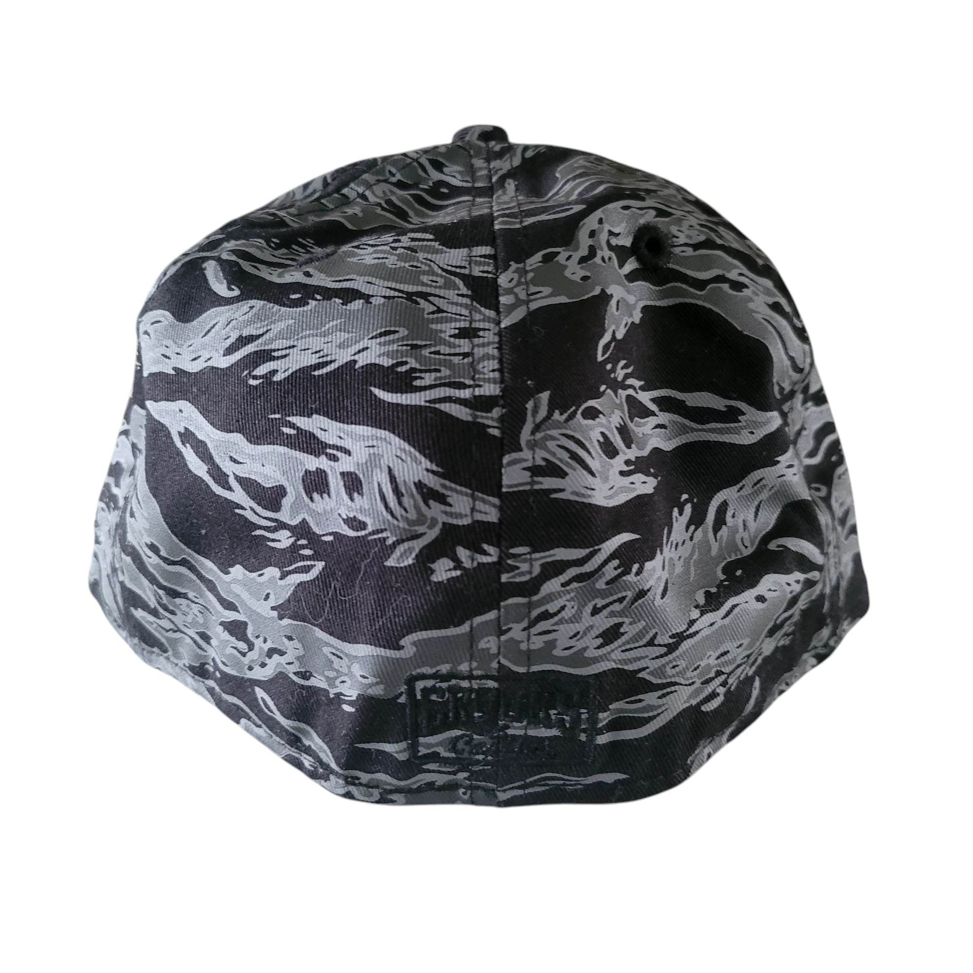New Era x Crooks & Castles 59FIFTY Fitted Hat - Black Tiger Camo - Size 7 1/4 - USASTARFASHION