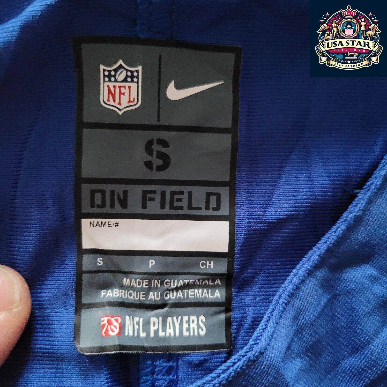 New York Giants Jersey - Saquon Barkley 26 Nike Game Jersey, Large Mens, Blue NFL Apparel - USASTARFASHION