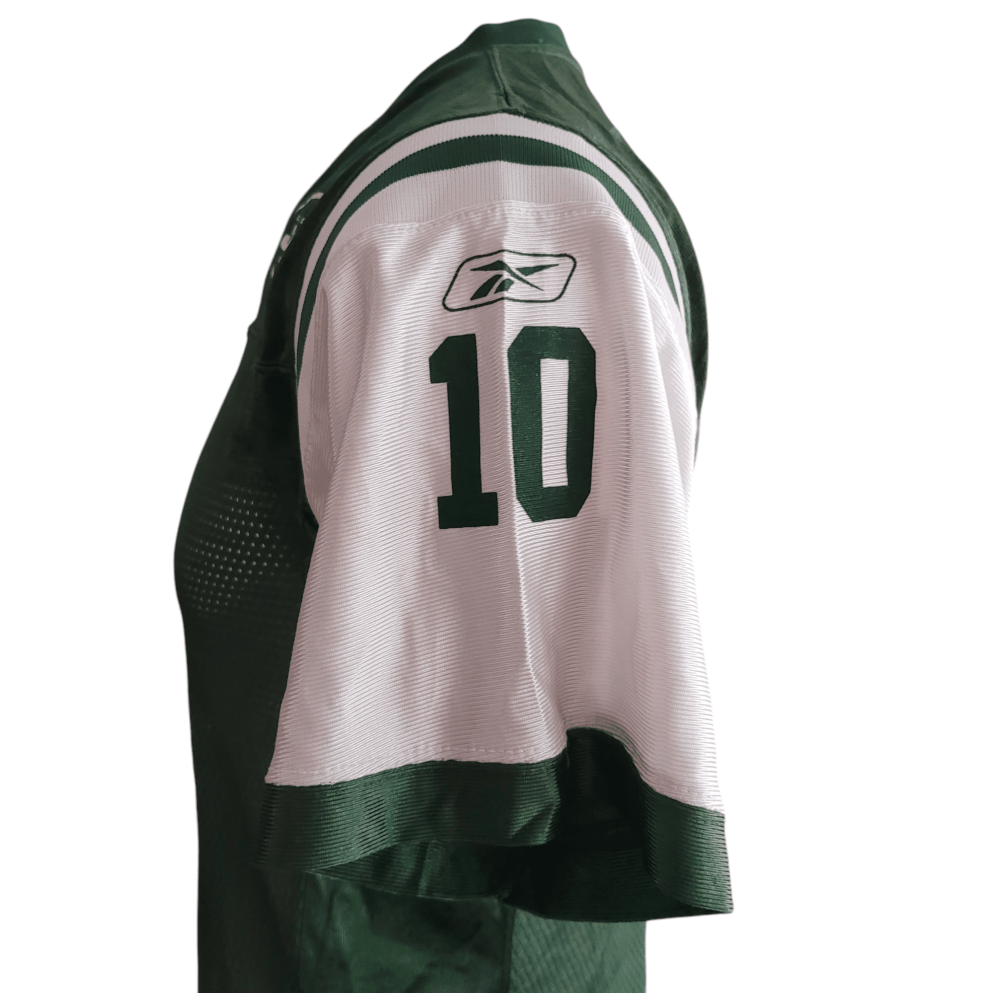 New York Jets Jersey Santonio Holmes 10 Youth Large 14 - 16 NFL Authentic Reebok - USASTARFASHION
