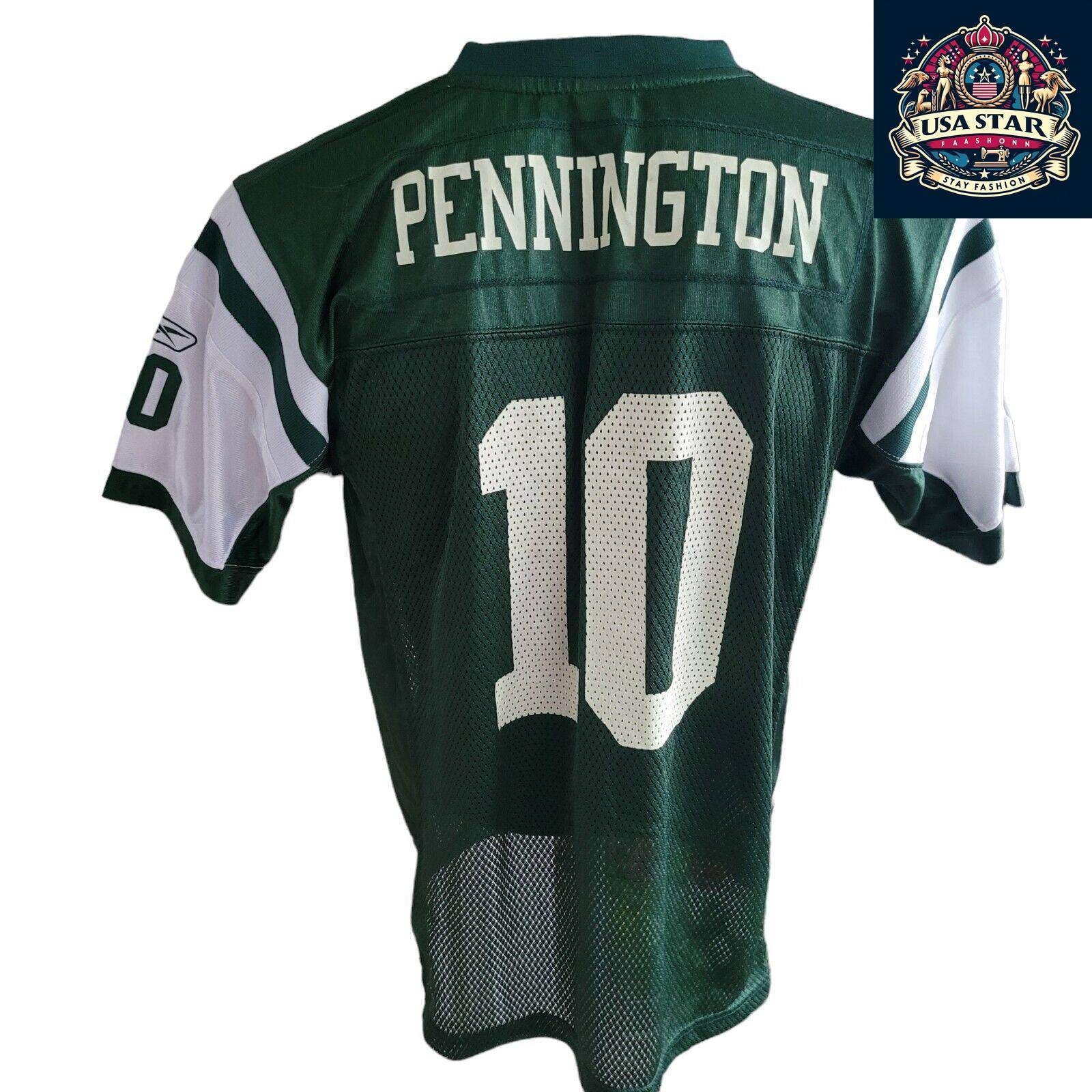 New York Jets Pennington 10 Youth L NFL On Field Jersey - Comfortable, Durable, Authentic Team Gear - USASTARFASHION