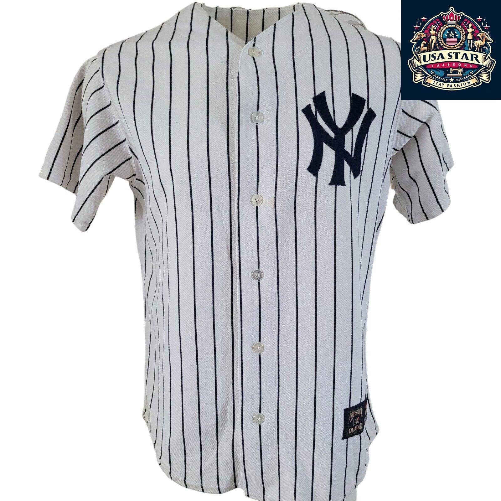 New York Yankees Jersey 7 Mickey Mantle Cooperstown Authentic Collection Size M - USASTARFASHION