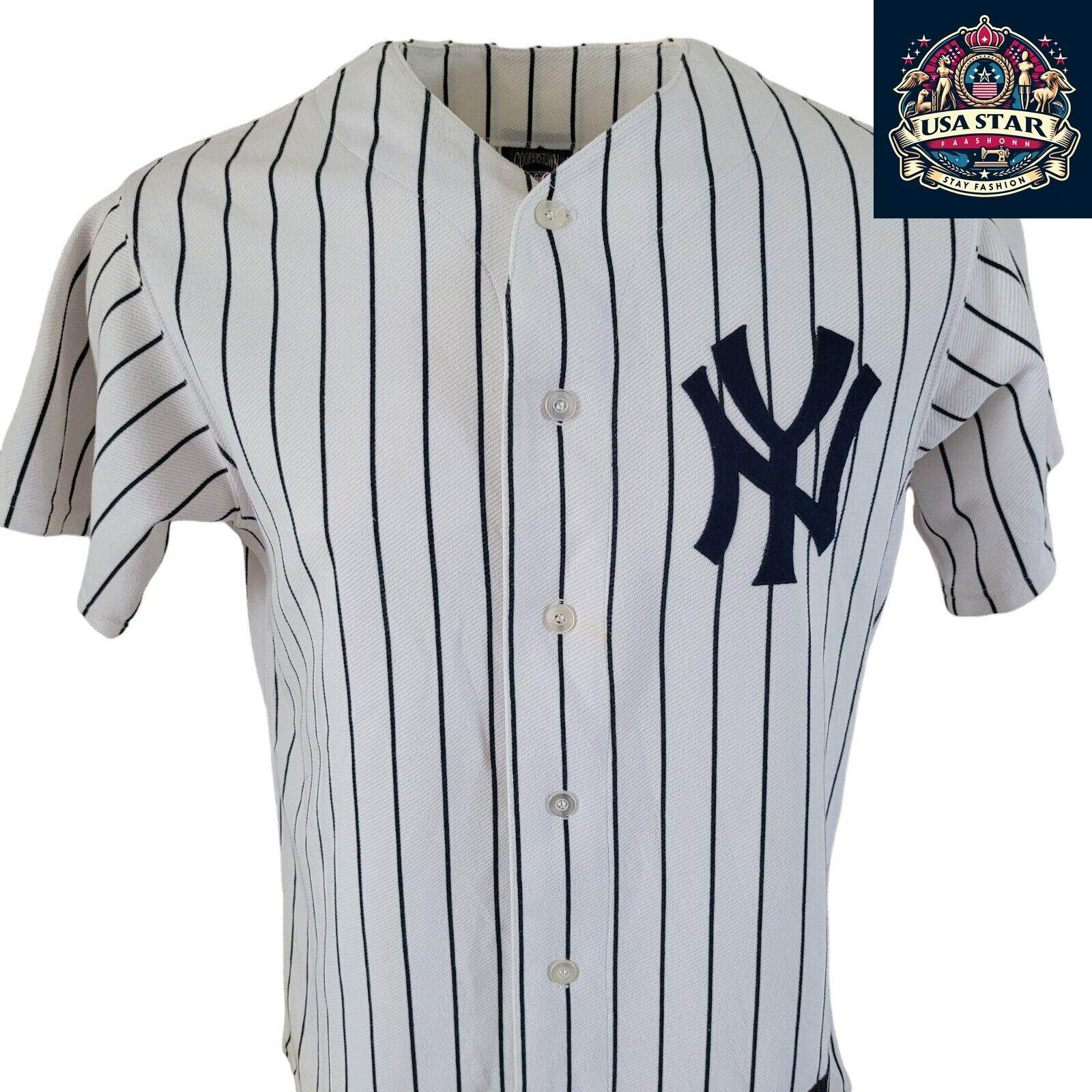 New York Yankees Jersey 7 Mickey Mantle Cooperstown Authentic Collection Size M - USASTARFASHION