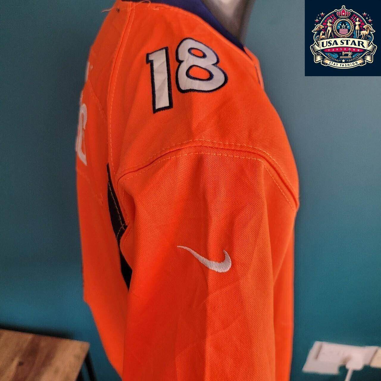 NFL Broncos Peyton Manning Jersey Youth L (14 - 16) - Comfortable Fit for Young Fans - USASTARFASHION