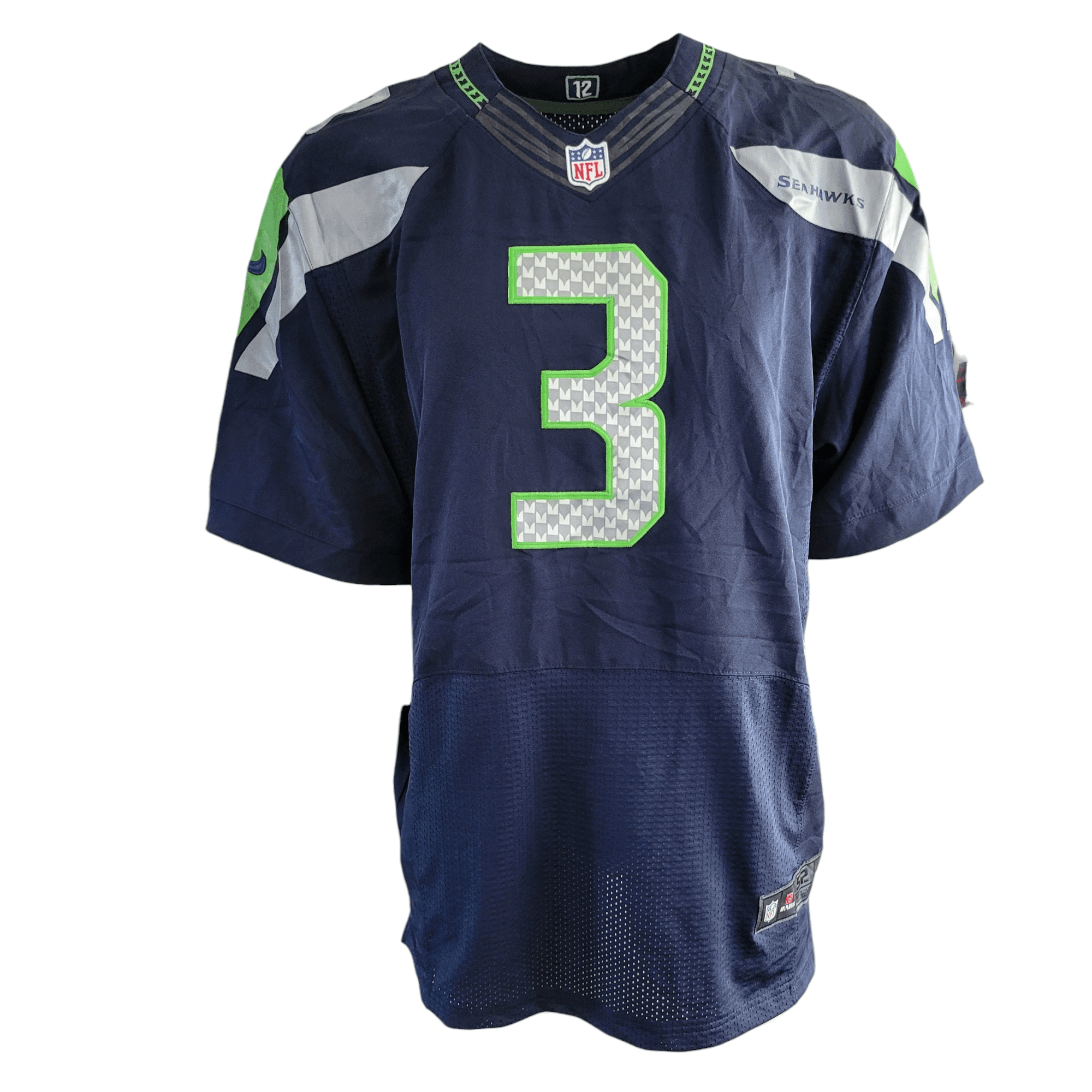 Russell Wilson Seattle Seahawks Jersey 3 - Size 52 - USASTARFASHION
