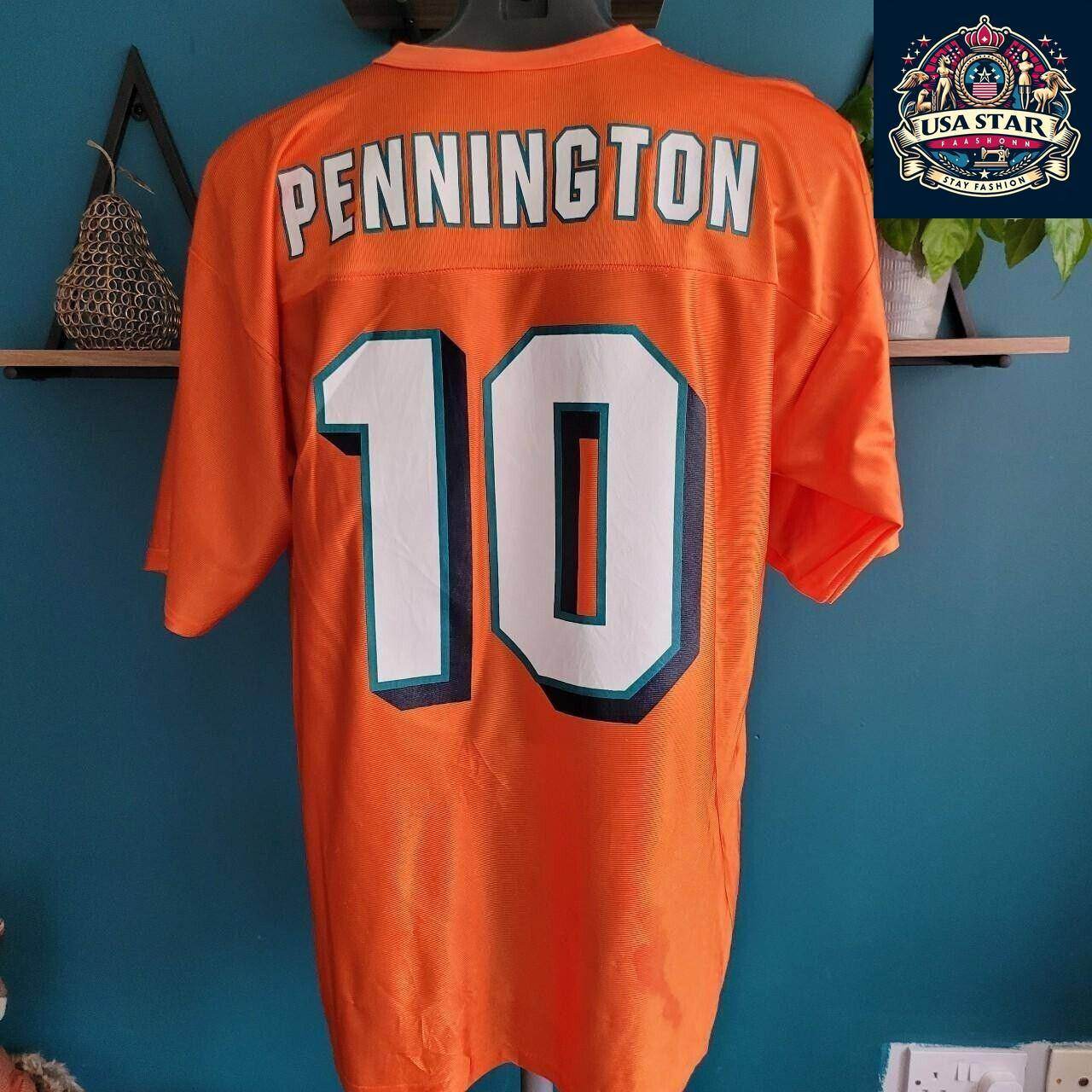 NFL Jersey 10 Pennington Men's L - High - Quality Breathable Fabric with Bold NFL Branding - USASTARFASHION