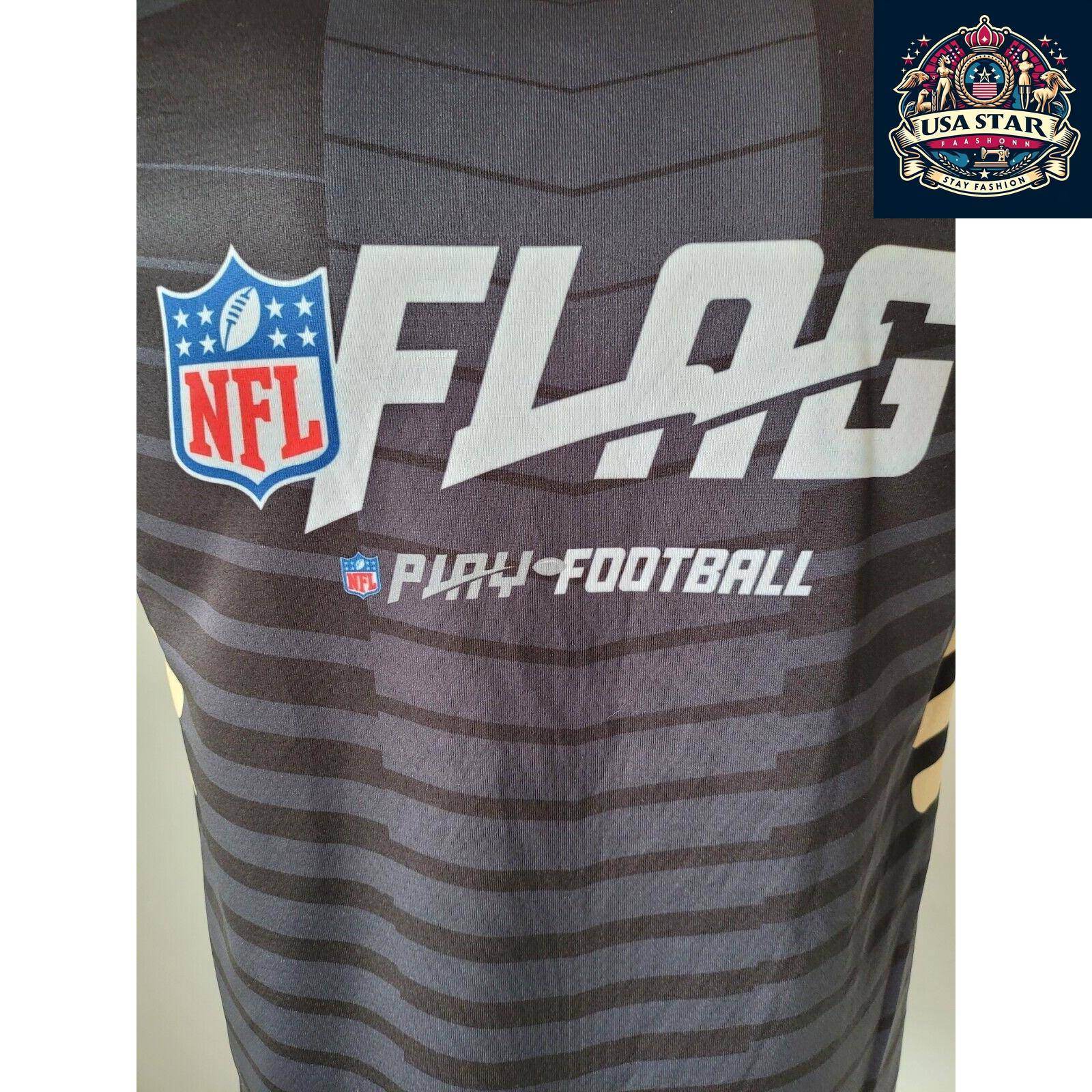 NFL New Orleans Saints Youth T-Shirt - Reversible Black Tee for 2 Stylish Looks, Size Large - USASTARFASHION