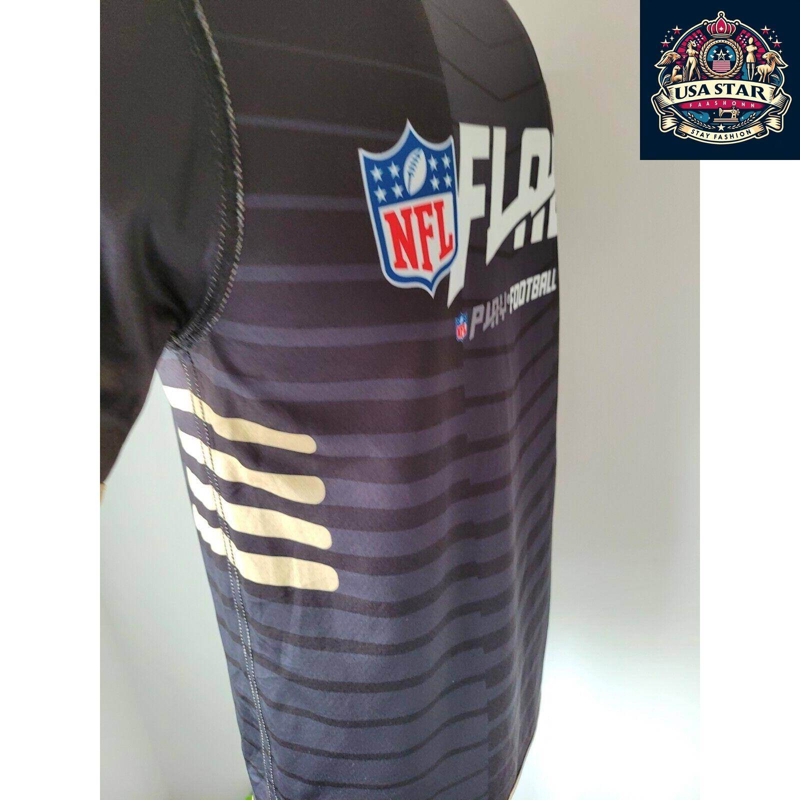 NFL New Orleans Saints Youth T-Shirt - Reversible Black Tee for 2 Stylish Looks, Size Large - USASTARFASHION