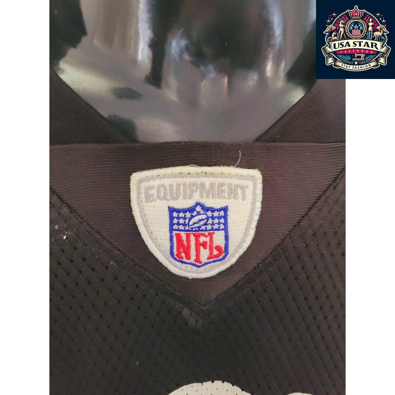 NFL Pittsburgh Steelers Reebok Jersey 7 Ben Roethlisberger Size L Black Gold Authentic Fan Gear - USASTARFASHION