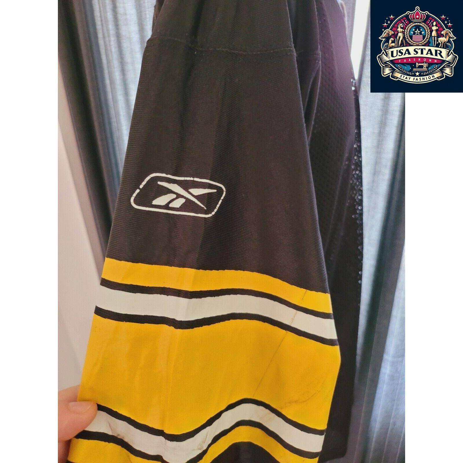 NFL Pittsburgh Steelers Reebok Jersey 7 Ben Roethlisberger Size L Black Gold Authentic Fan Gear - USASTARFASHION