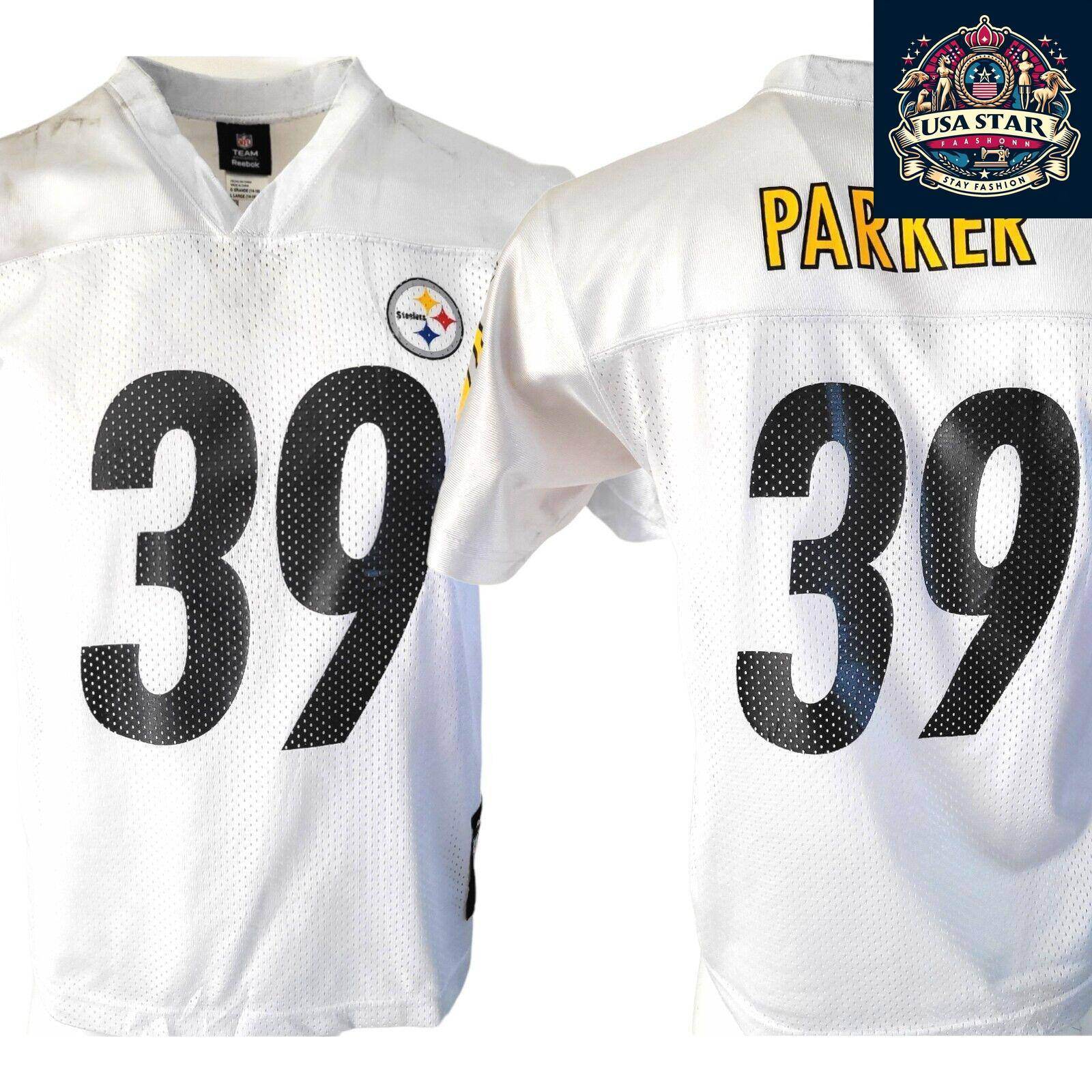NFL Willie Parker 39 Pittsburgh Steelers Jersey - Youth Size 14 - 16, Comfortable & Authentic - USASTARFASHION