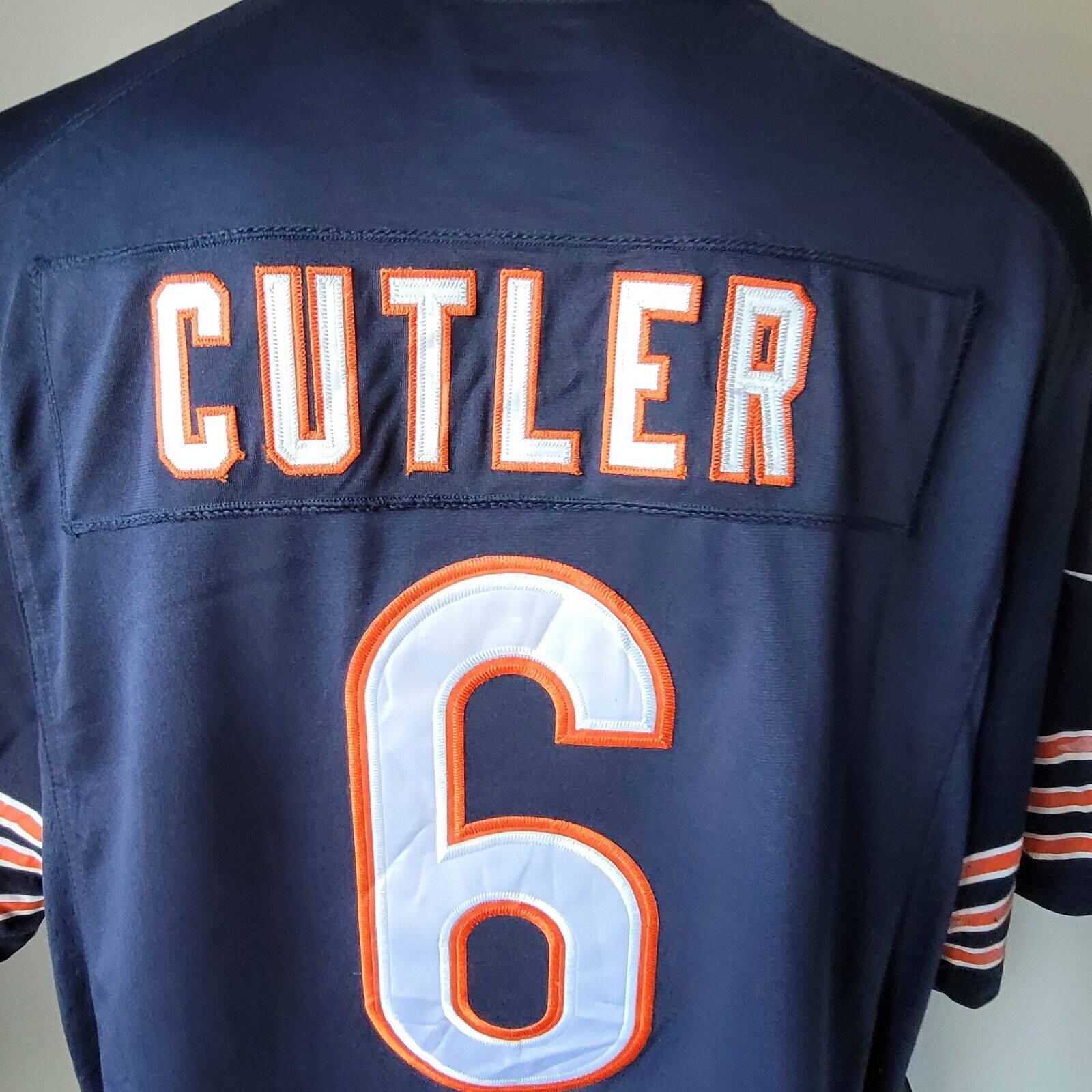 Nike Chicago Bears Jersey, Cutler 6, Men's Size XL, On Field, Like New Condition, Size 48" Chest - USASTARFASHION