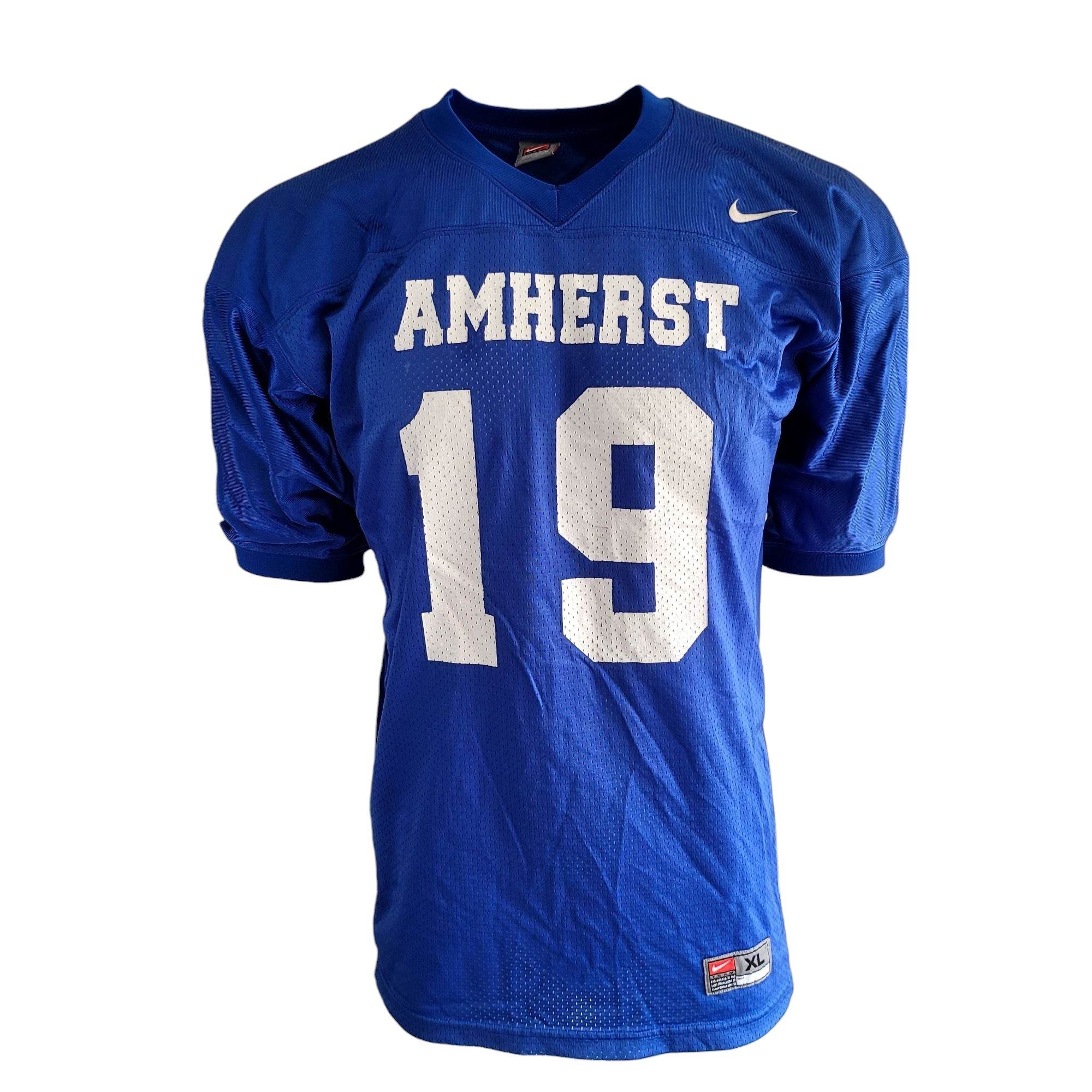 Nike Amherst 19 Football Jersey – Blue & White – Size XL - USASTARFASHION
