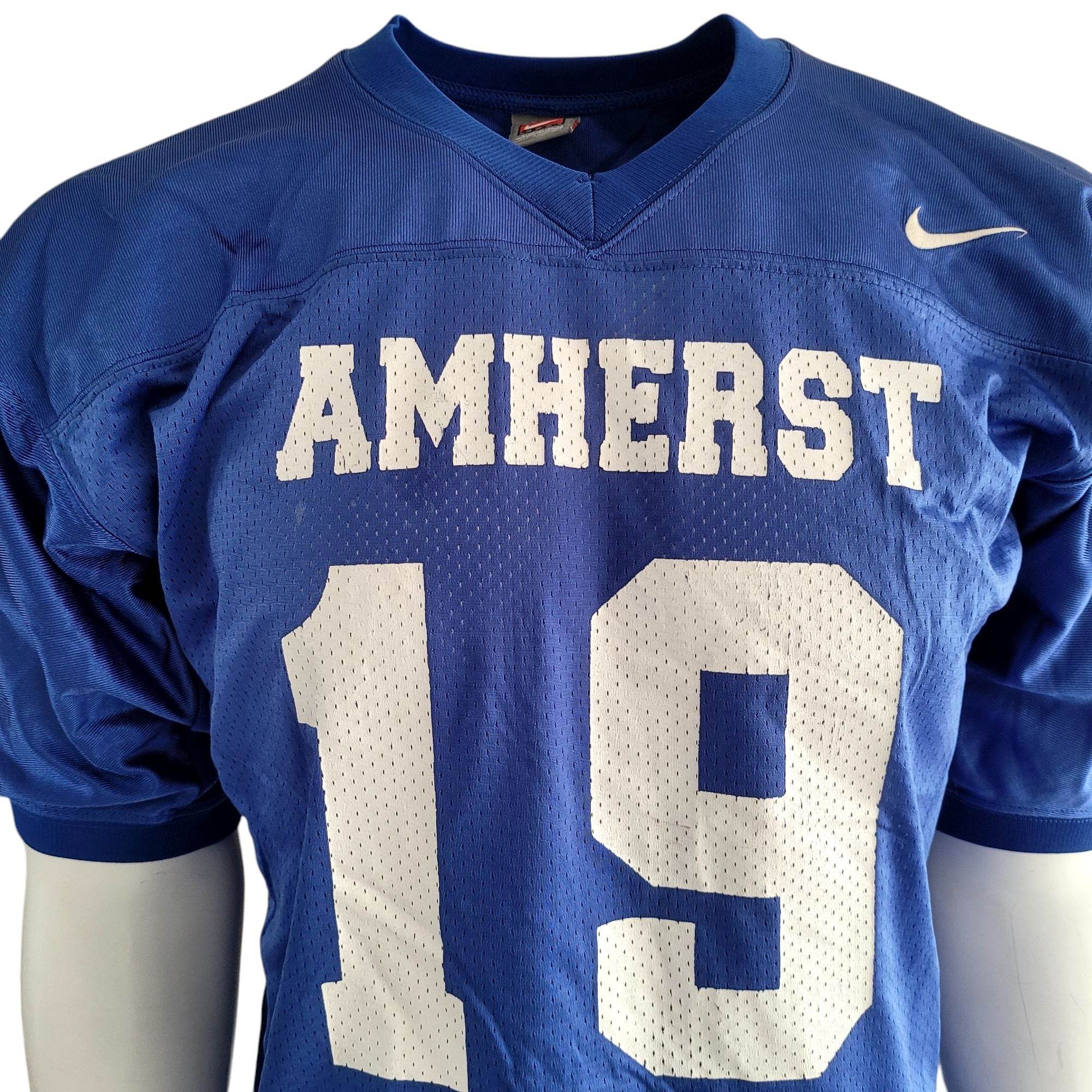 Nike Amherst 19 Football Jersey – Blue & White – Size XL - USASTARFASHION
