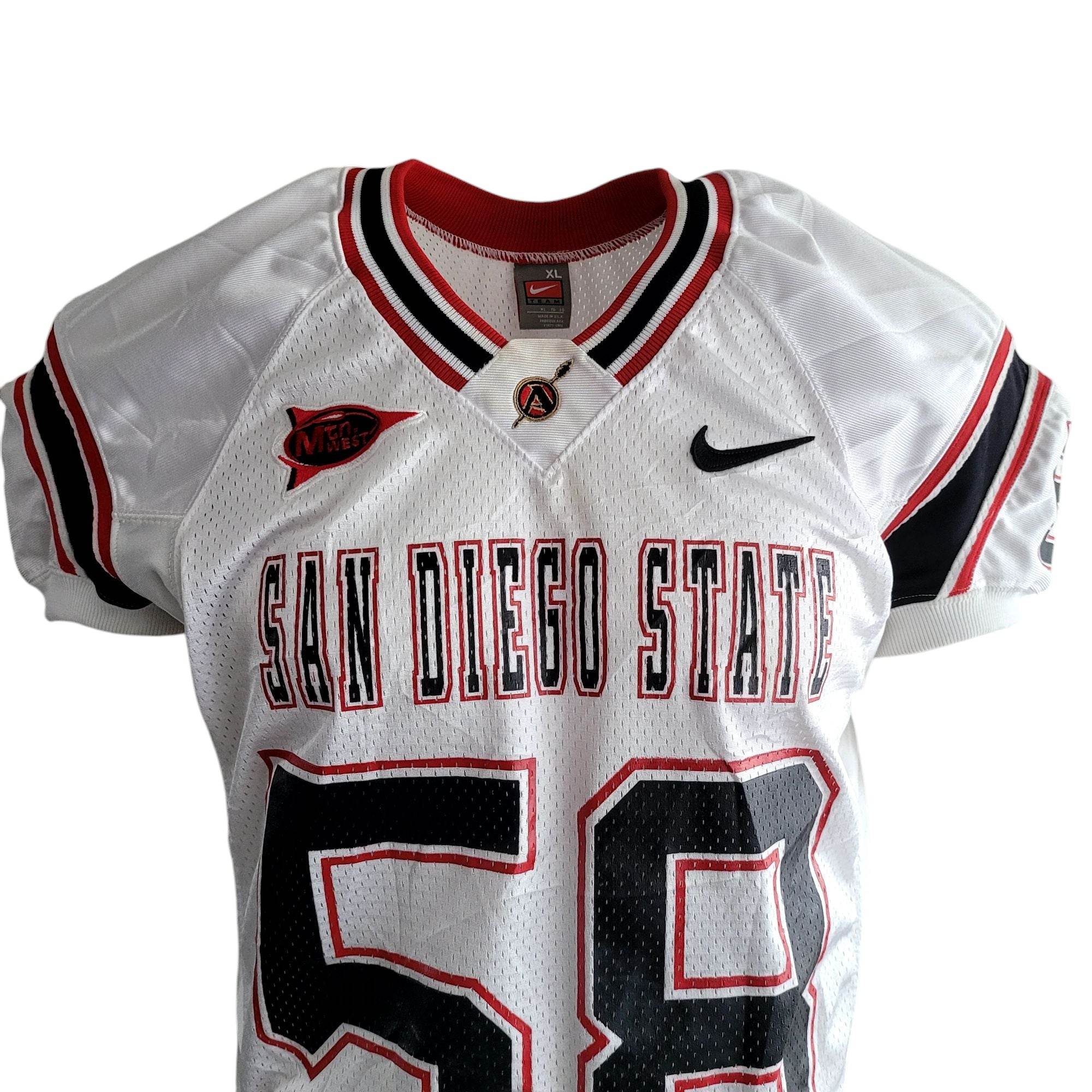 Rare 2000s Nike San Diego State Aztecs 58 Jersey - XL - USASTARFASHION