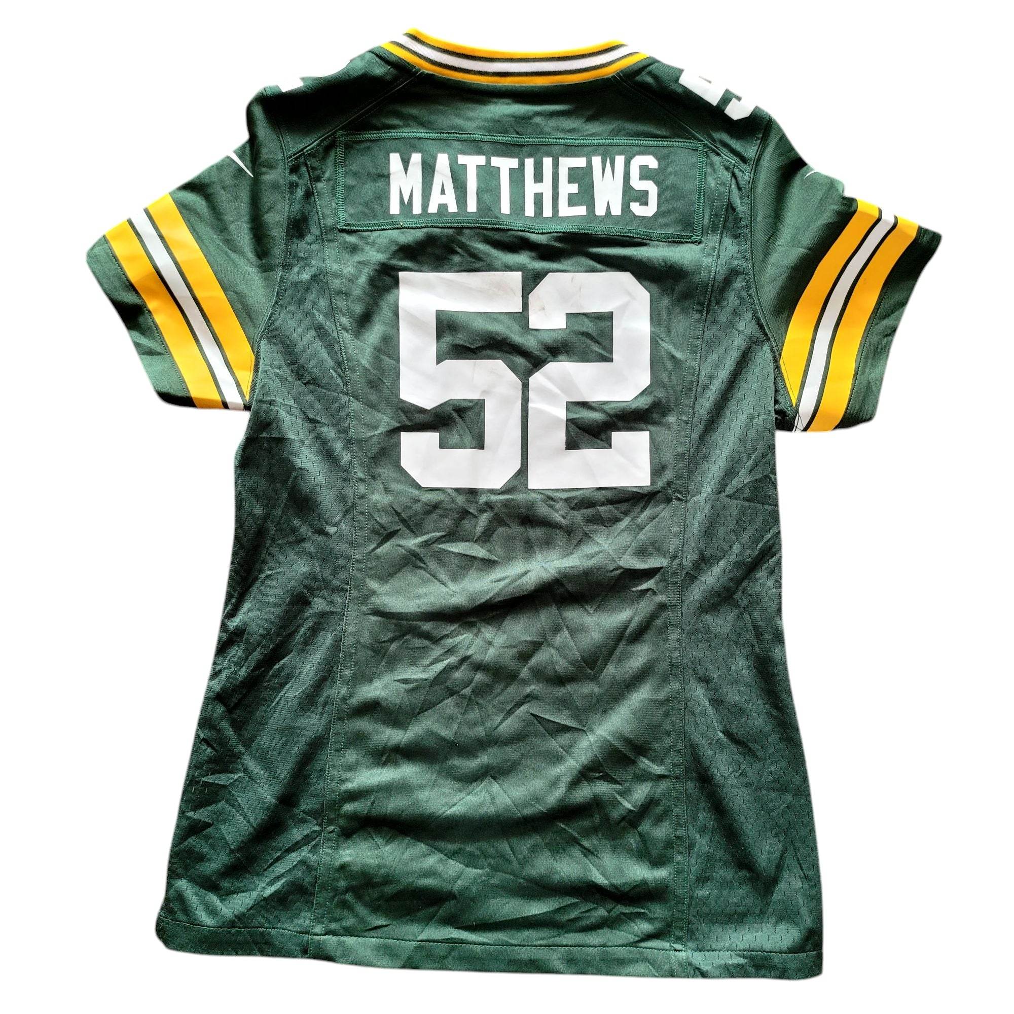 Clay Matthews 52 Green Bay Packers Women's Jersey (Size S) - USASTARFASHION