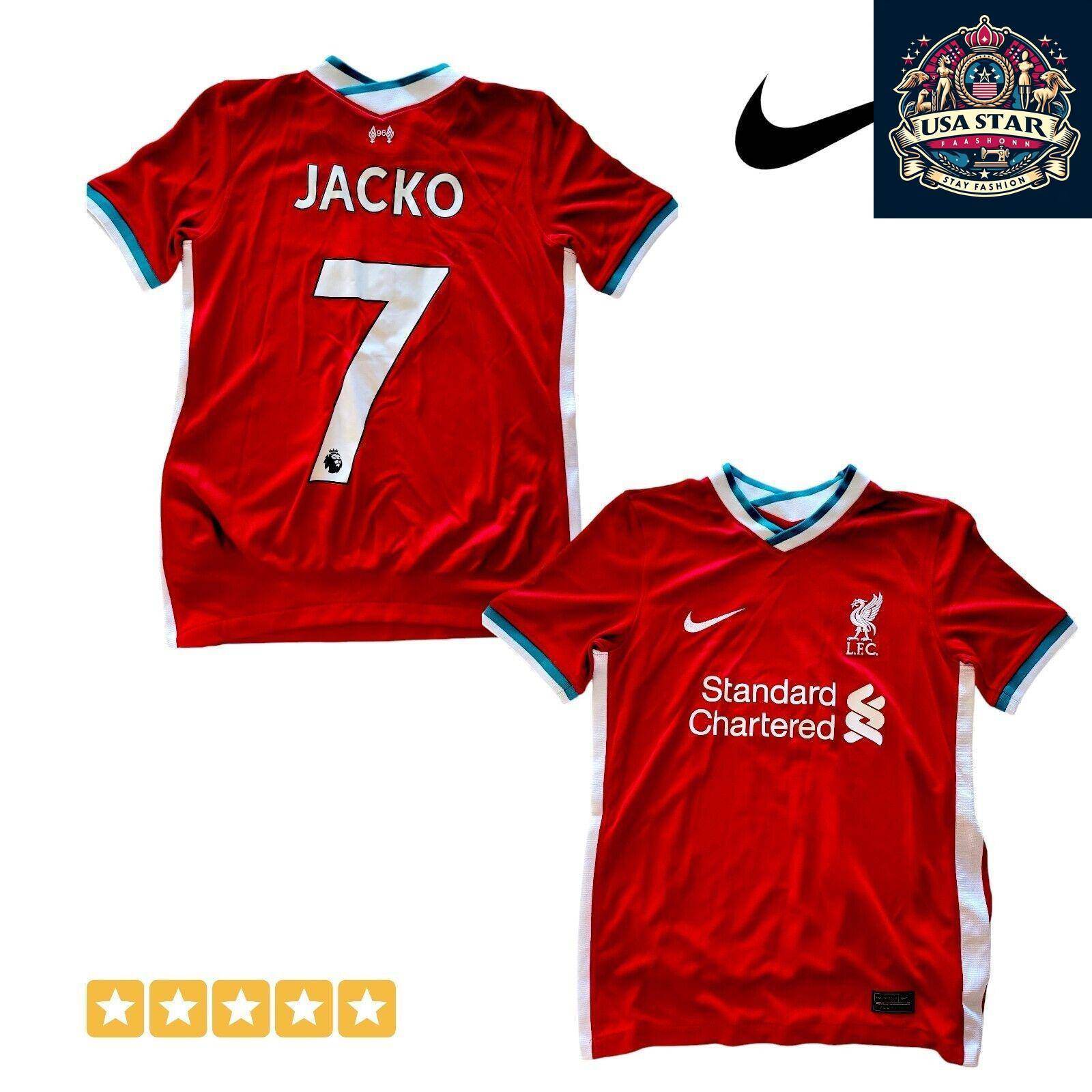 Nike Liverpool FC Youth Jersey 2020/21 - Dri - FIT - Personalized JACKO 7 - Size M - USASTARFASHION