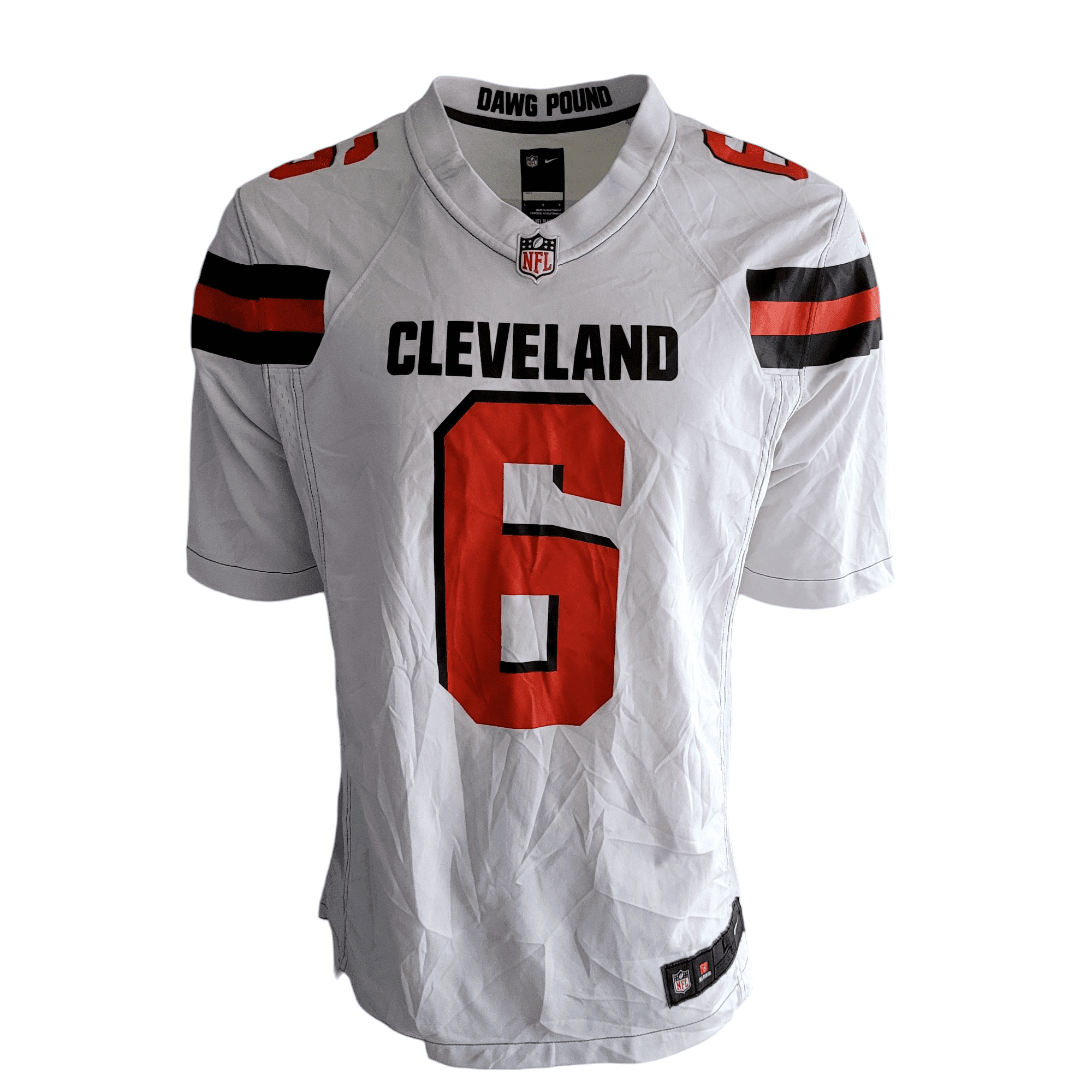 Nike On - Field Cleveland Browns Baker Mayfield Jersey (Size L, White) - USASTARFASHION