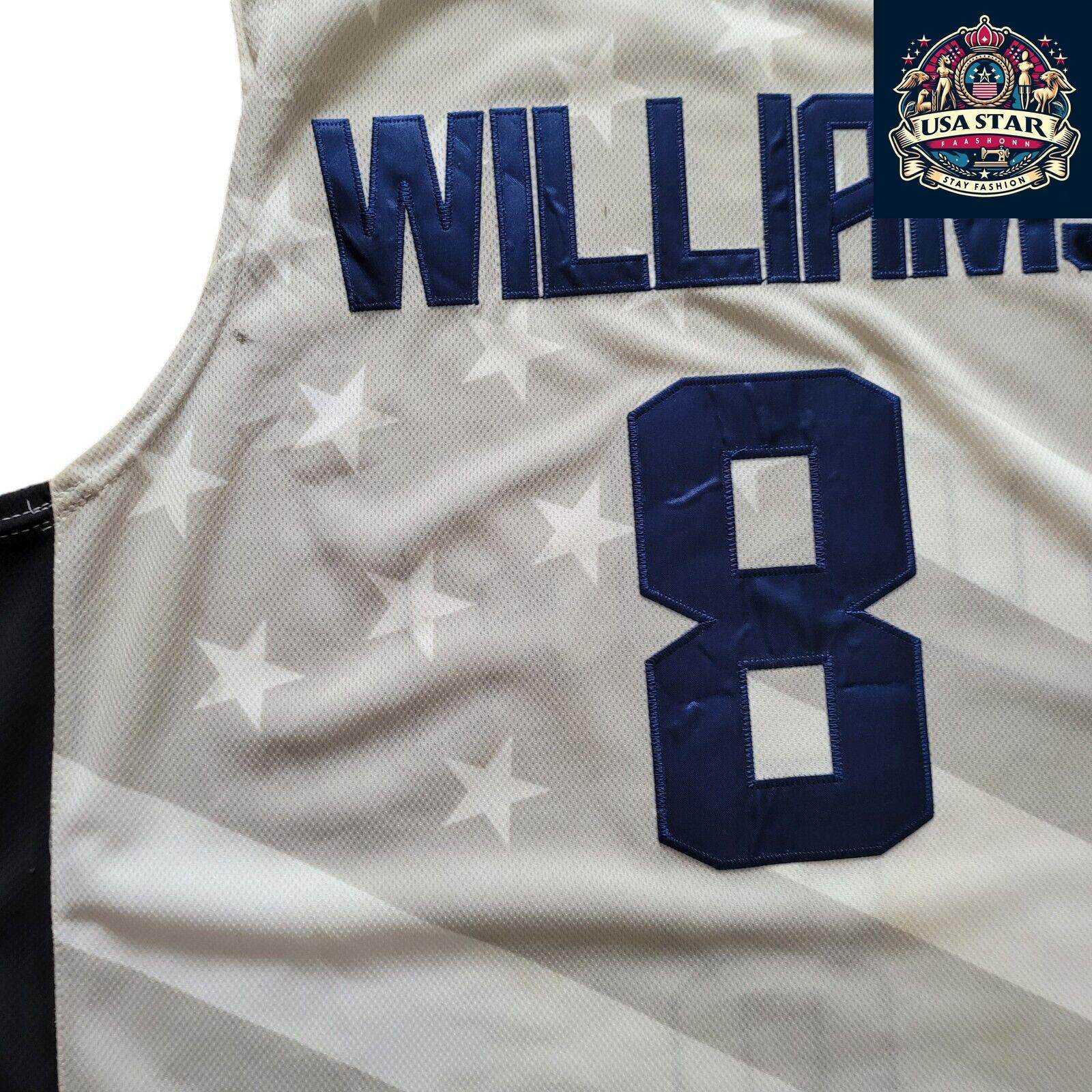 Nike Team USA Deron Williams Jersey No 8 - Authentic Performance Fabric Size L for Basketball Fans - USASTARFASHION