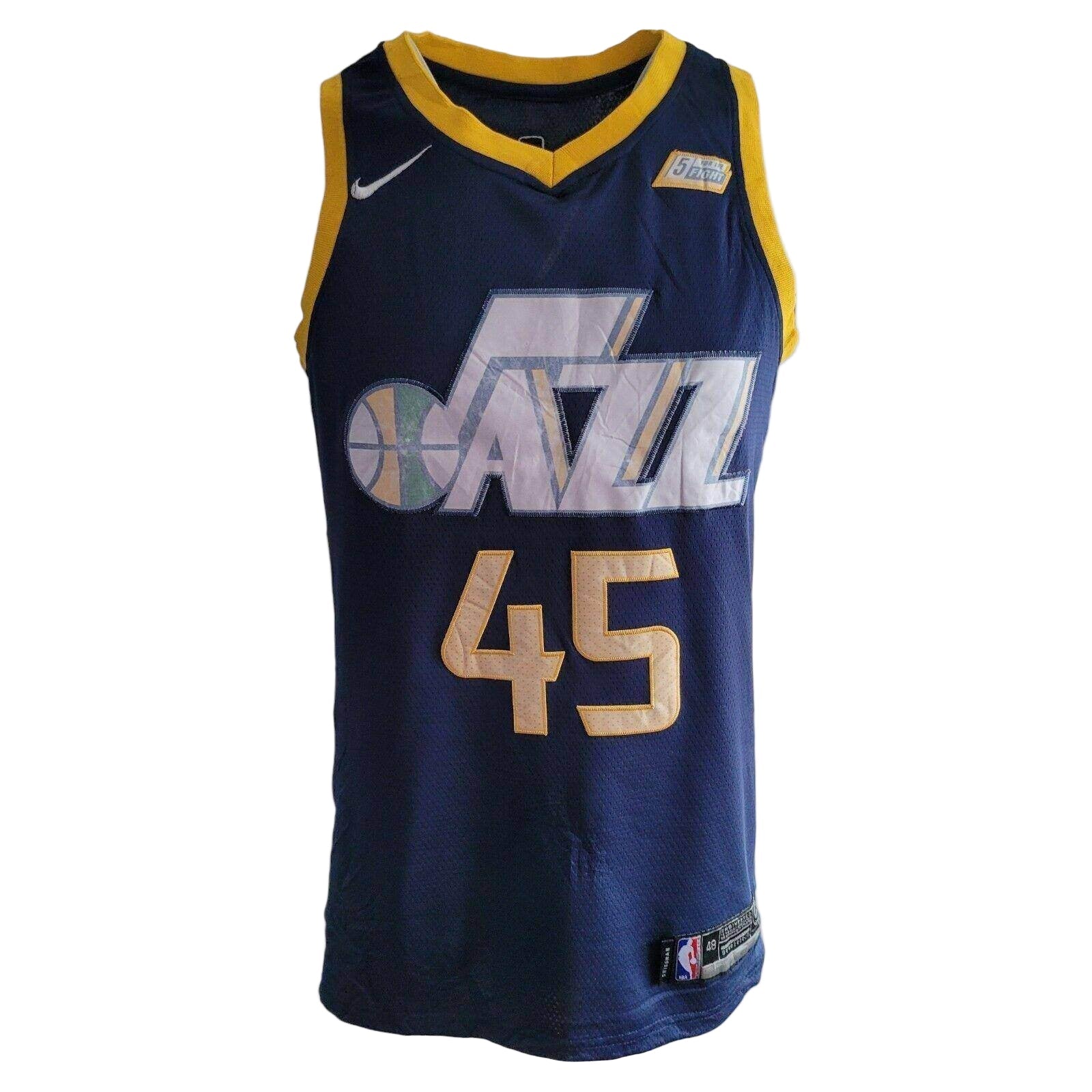 Nike Utah Jazz Jersey Donovan Mitchell 45 Men's Medium Blue Swingman - NBA Authentic Style - USASTARFASHION