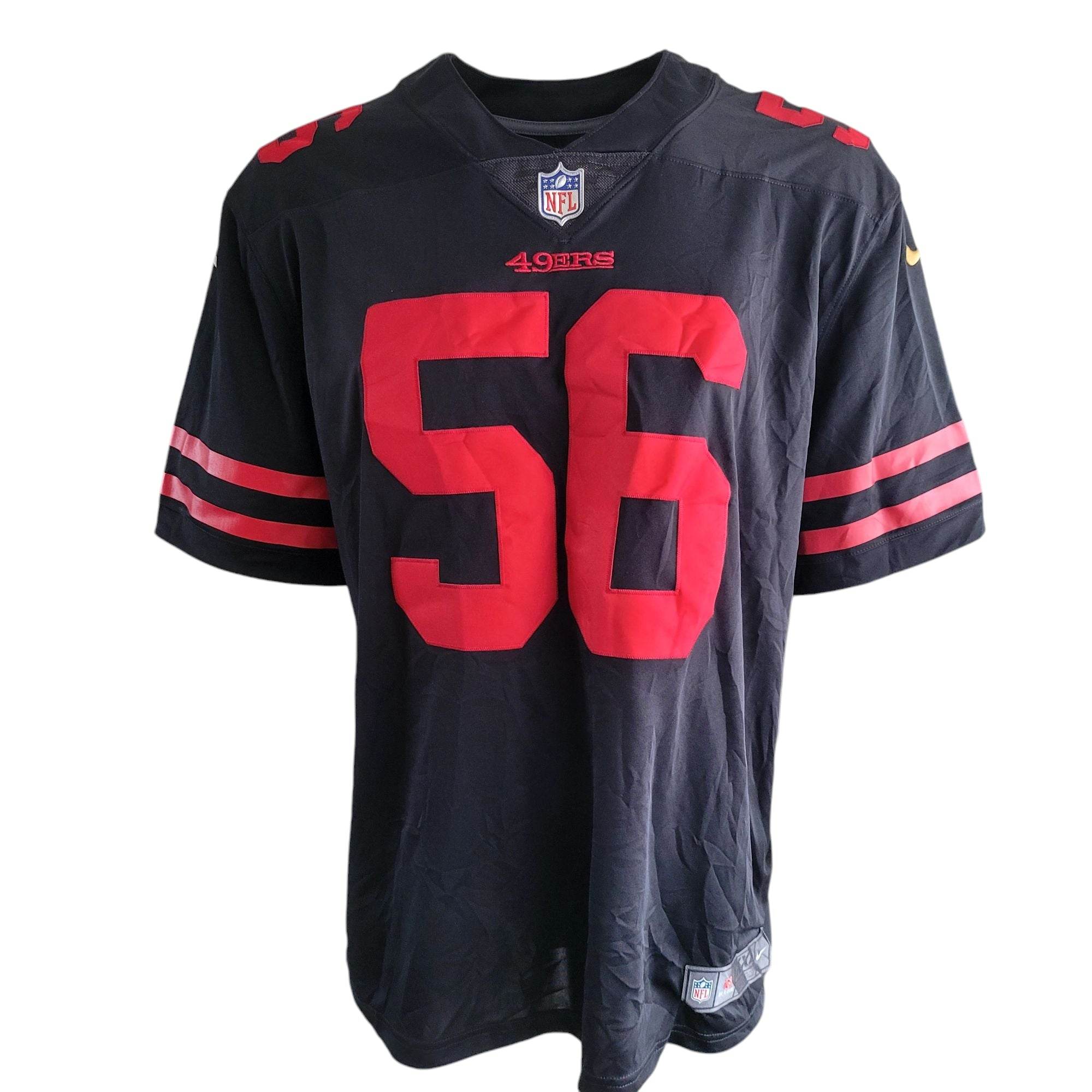 Nike San Francisco 49ers #56 Reuben Foster On-Field Jersey - XXL - USASTARFASHION