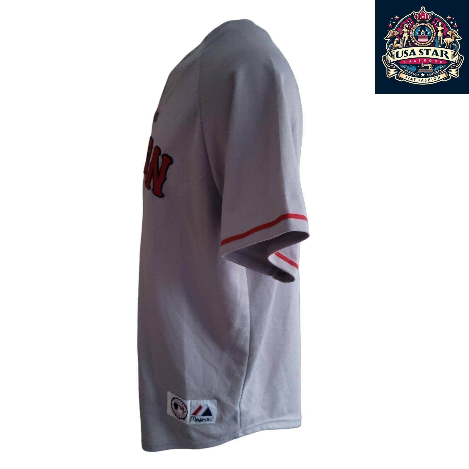 Pedro Martínez 45 Boston Red Sox Jersey XL - Majestic Authentic Vintage Baseball Shirt - USASTARFASHION