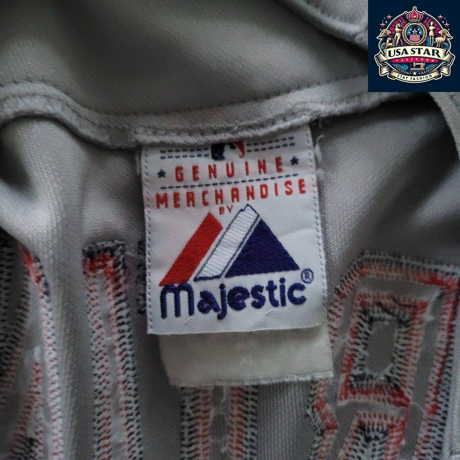 Pedro Martínez 45 Boston Red Sox Jersey XL - Majestic Authentic Vintage Baseball Shirt - USASTARFASHION