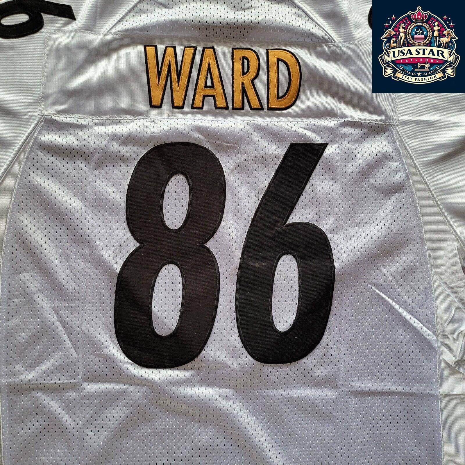 Pittsburgh Steelers Hines Ward Jersey 86 Sewn Reebok Men's Size 54 - Authentic Game Day Apparel - USASTARFASHION