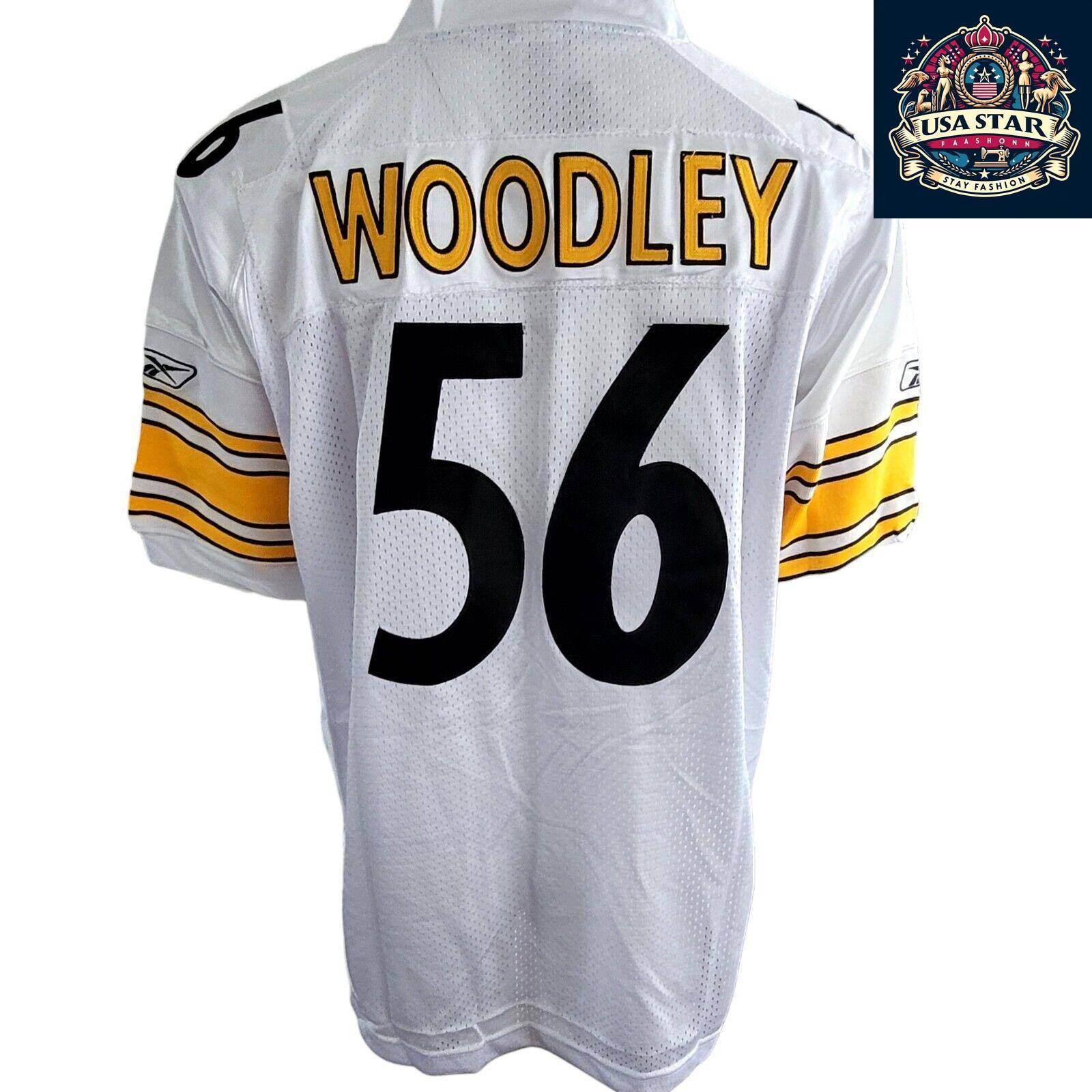 Pittsburgh Steelers Jersey LaMarr Woodley 56, Classic Design, Size 54, High - Quality Fabric - USASTARFASHION