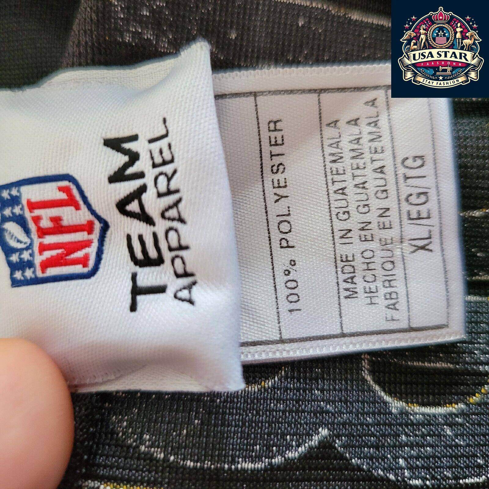 Pittsburgh Steelers Reebok Jersey 7 Ben Roethlisberger Size M - Authentic NFL Memorabilia - USASTARFASHION